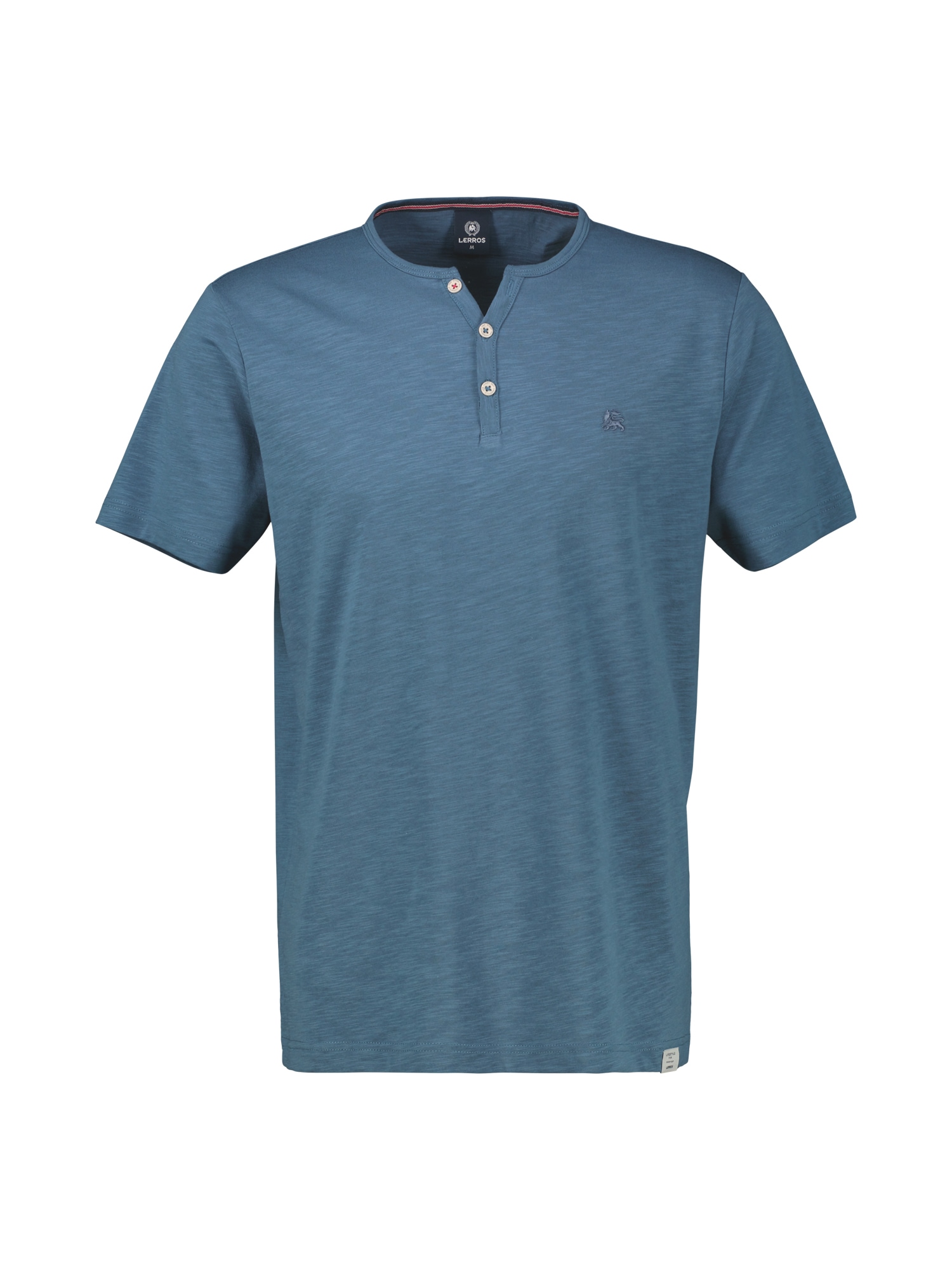 LERROS Henleyshirt »LERROS Serafino-Shirt in unifarbener Strukturware«