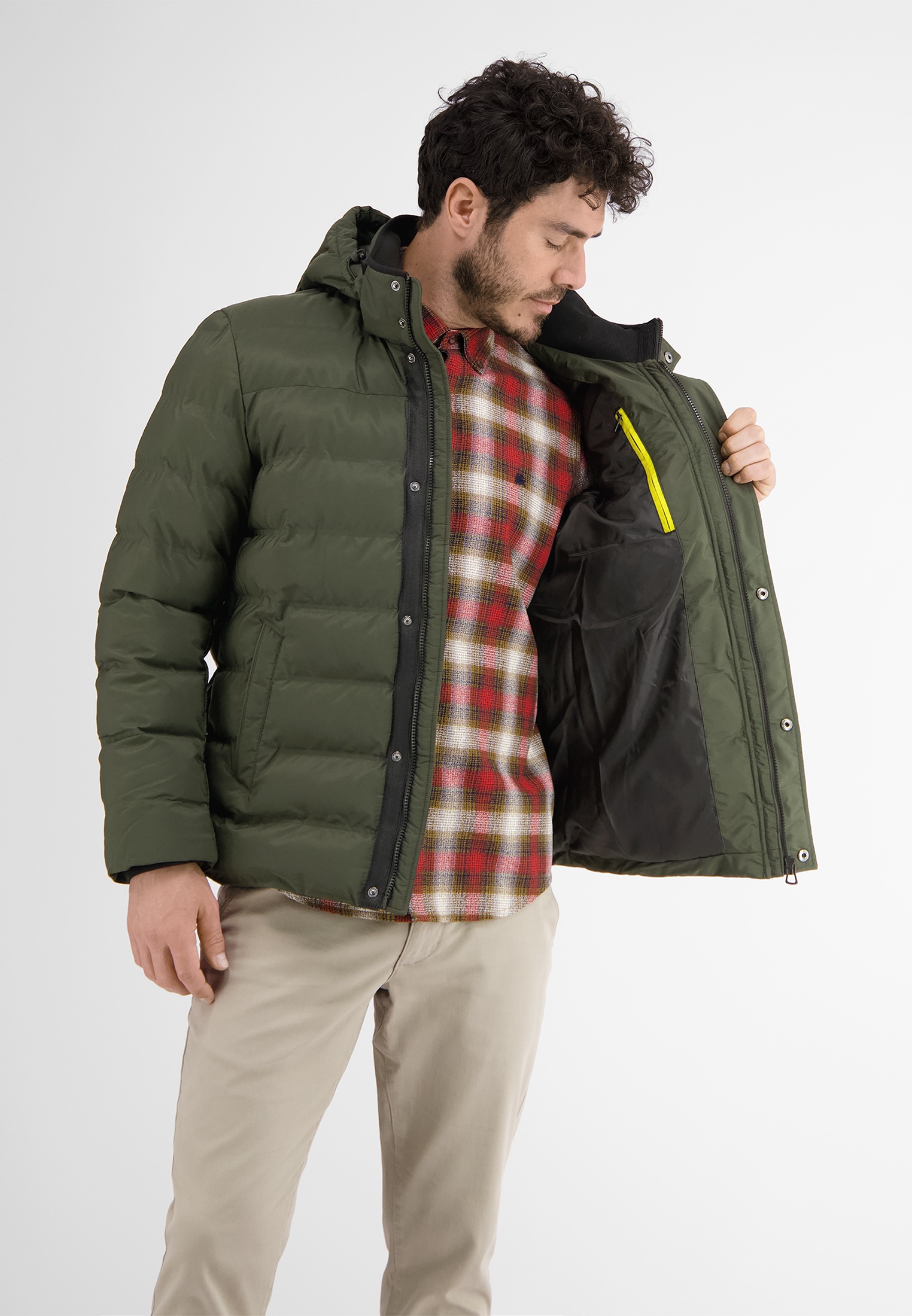 LERROS Steppjacke »LERROS Kapuzenjacke«, mit Kapuze