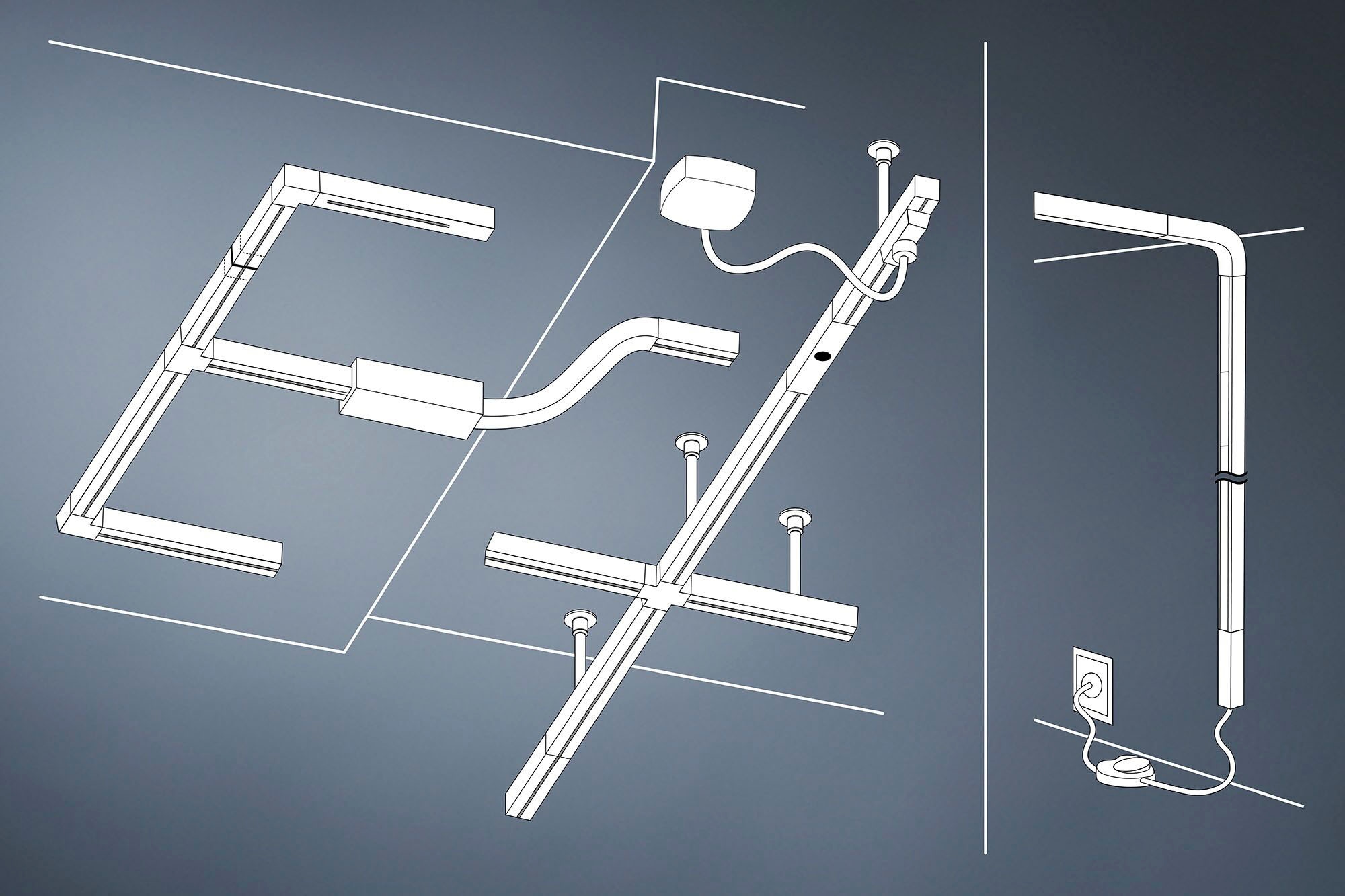 Paulmann Schienensystem-Leuchten »URail Spot Tubo 1x4W 3000K 230V«, (1 tlg.), 3-Step-Dimmbar