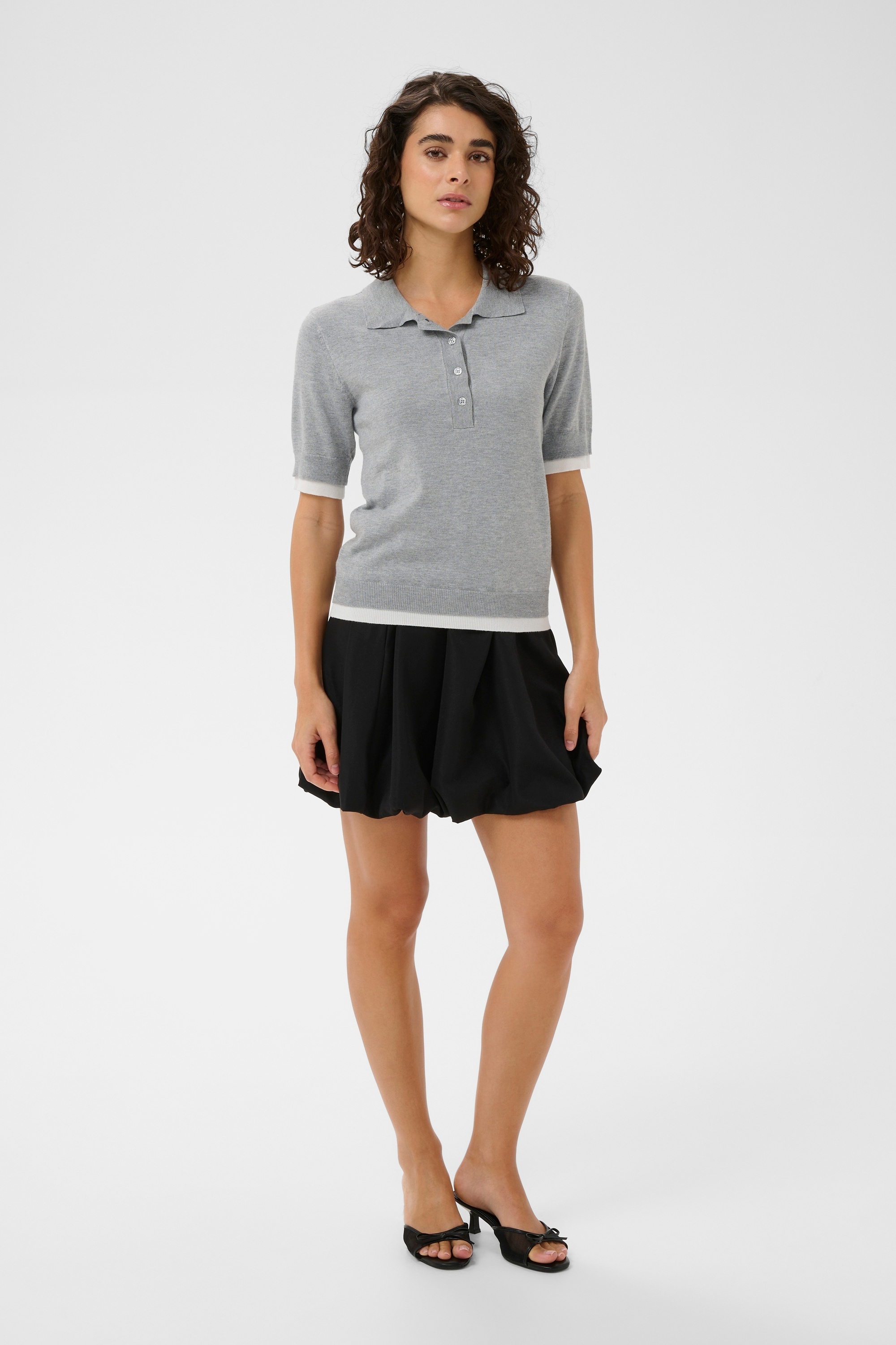 KAFFE Blusentop »Poloshirt KAlizza«