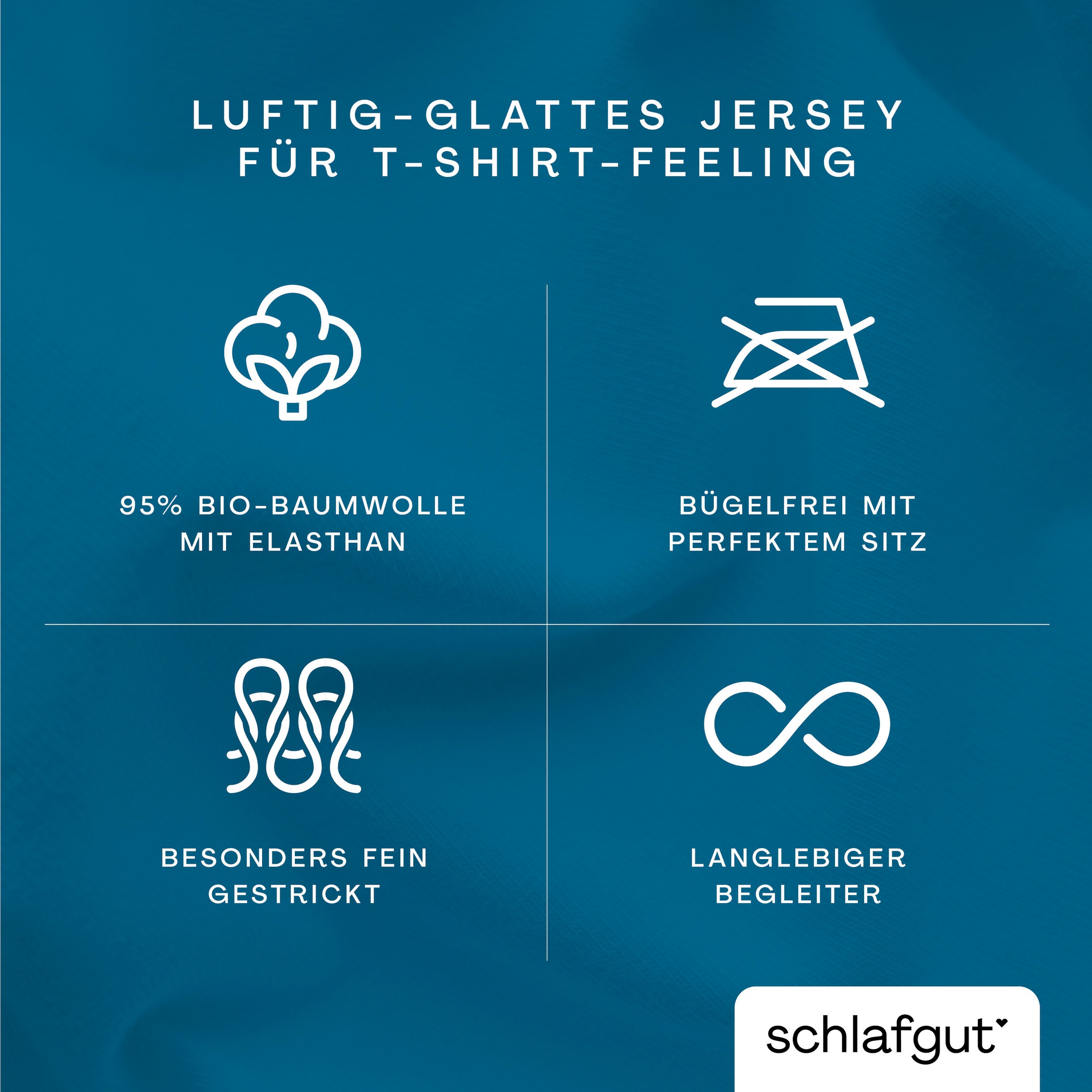 Schlafgut Bettbezug »Knitted Jersey uni, aus Bio-Baumwolle mit Elasthan, Reißverschluss«, (1 St.), bügelfrei, Mix & Match Bettwäsche: passender Kissenbezug erhältlich