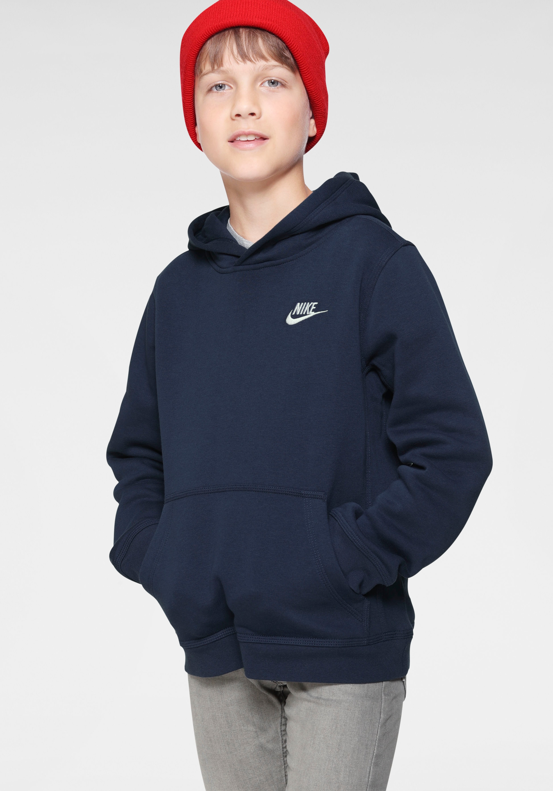Hoodie« Nike kaufen Kids\' OTTO »Club Big Kapuzensweatshirt Pullover bei Sportswear