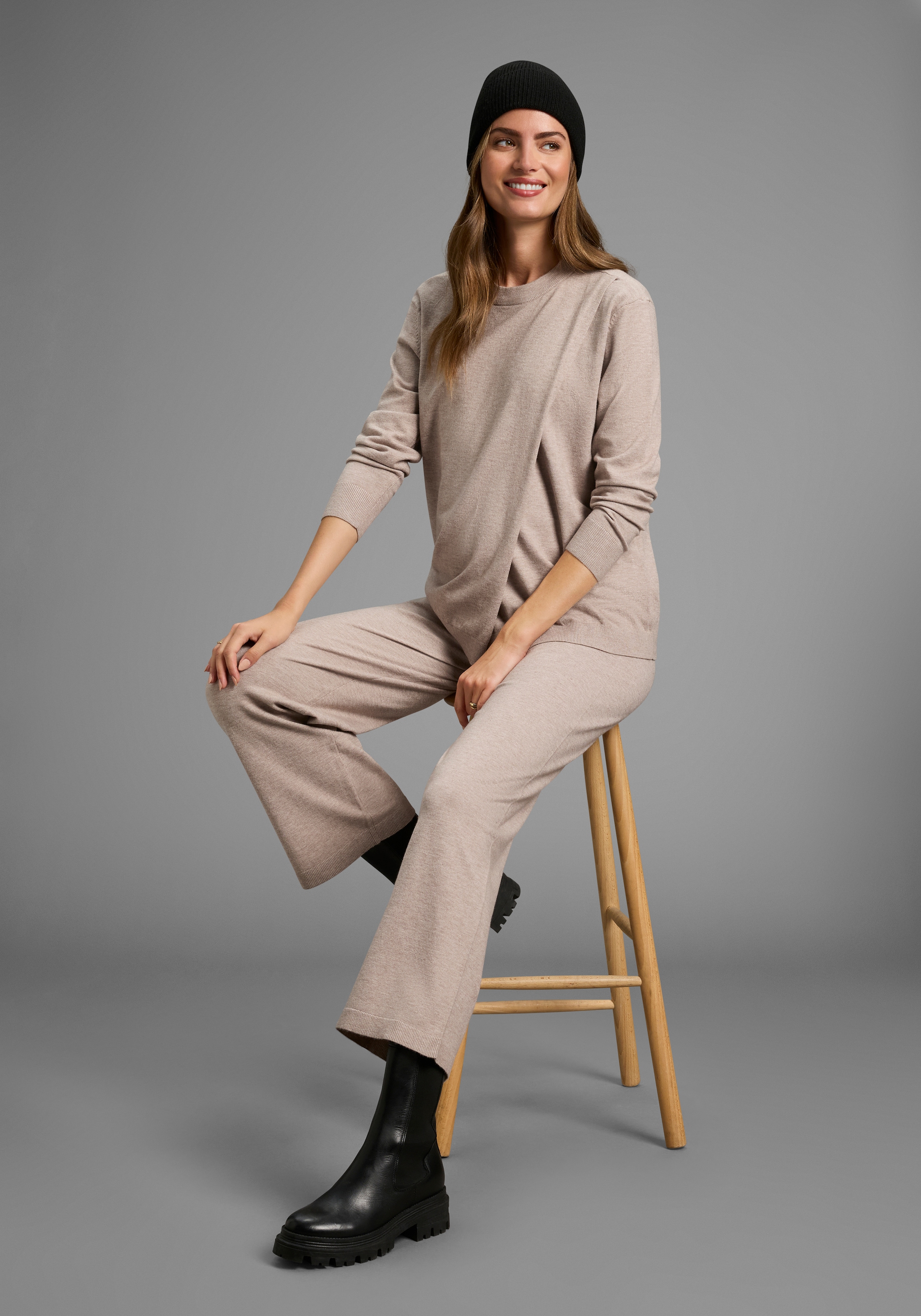 Neun Monate Umstandspullover »Pullover für Schwangerschaft und Stillzeit«, Umstands-Pullover mit praktischer Öffnung