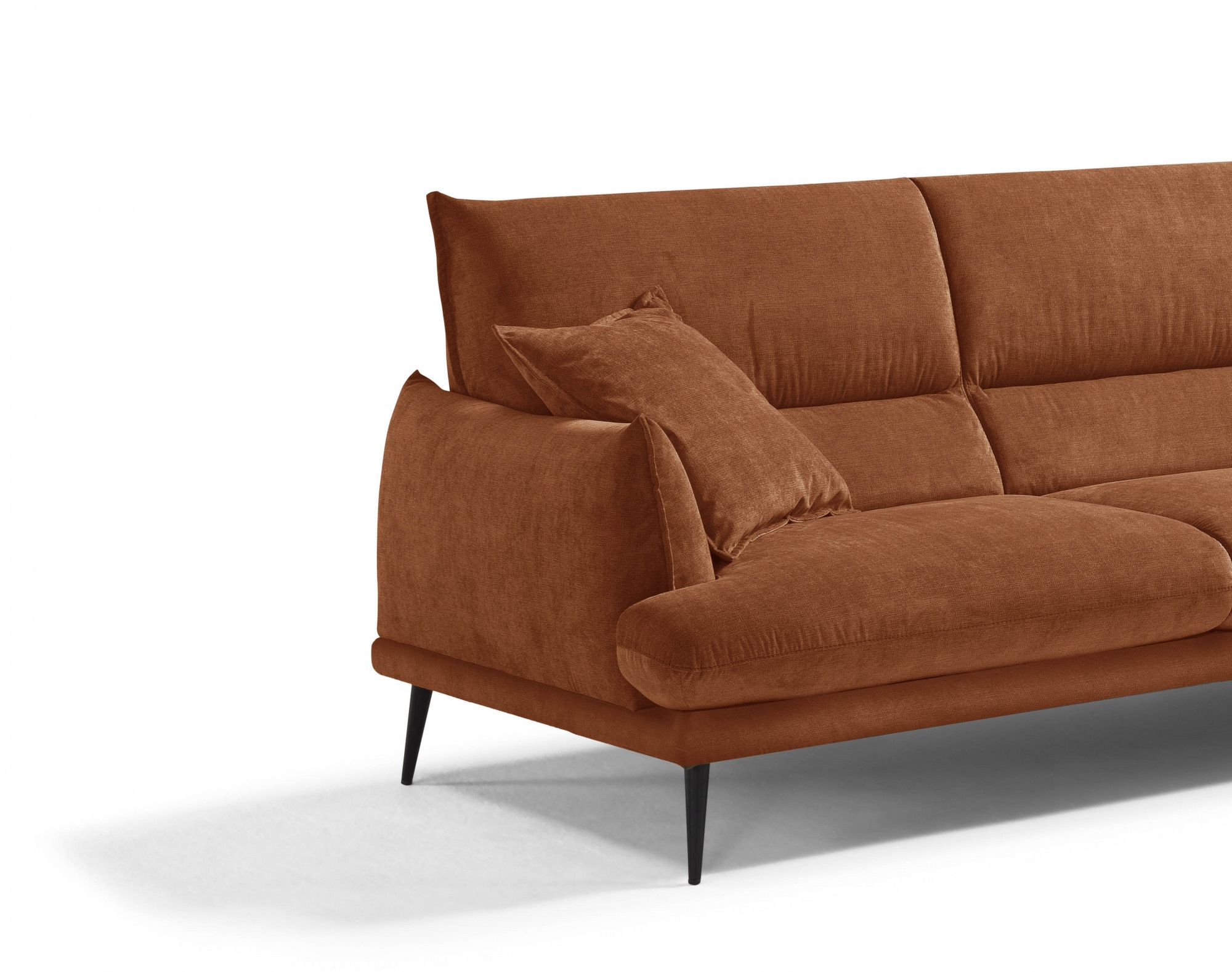 Egoitaliano Ecksofa »FUNNY, hochwertiges und aktuelles Design, bequeme Rückenlehne«, hochwertiger Sitzkomfort, L-Form