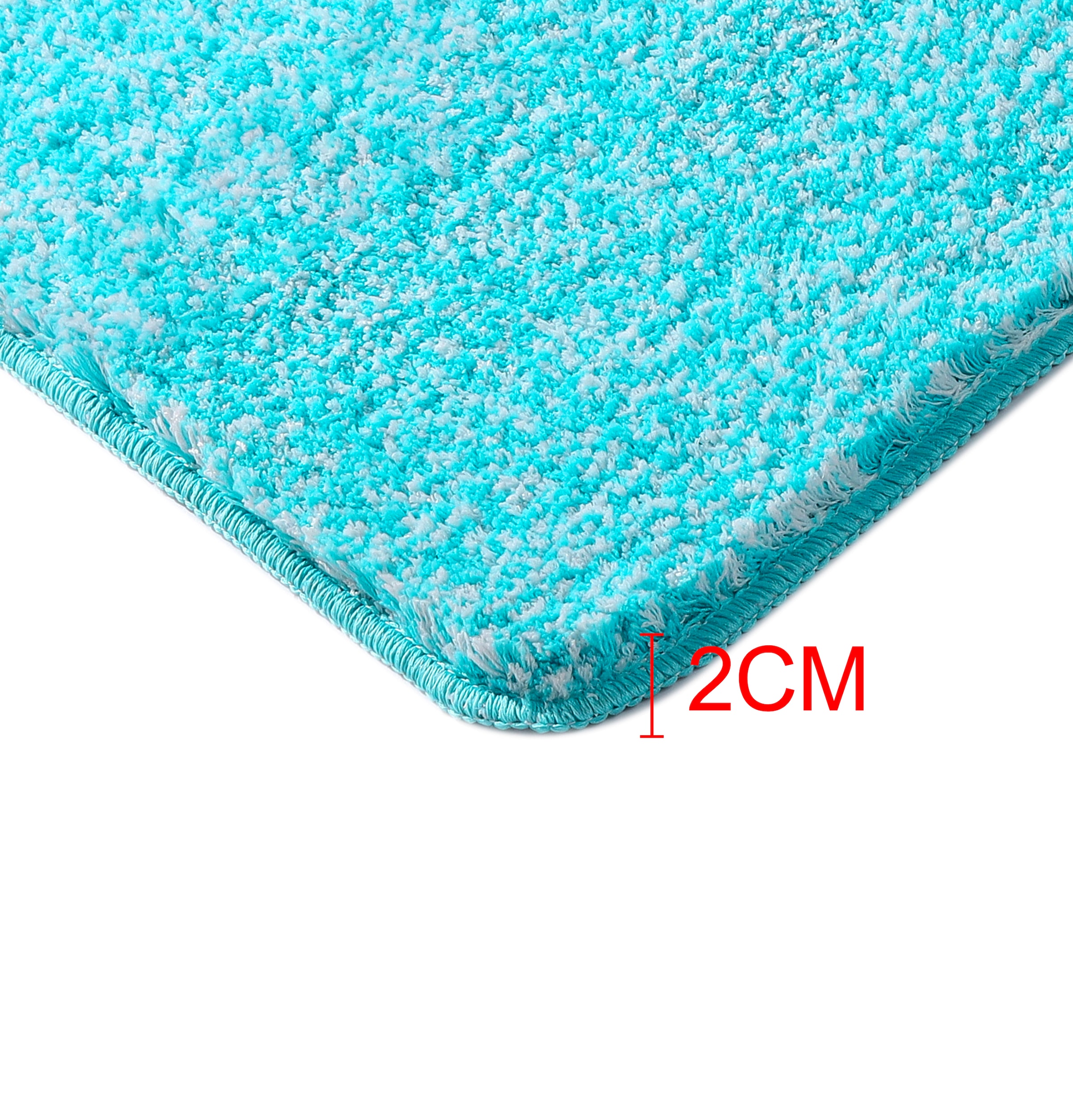 my home Badematte »Vanessa meliert, Badvorleger, Badezimmer Teppich, Duschvorleger« Höhe 20 mm rutschhemmend beschichtet strapazierfähig Badteppich, weiche Haptik, unifarben