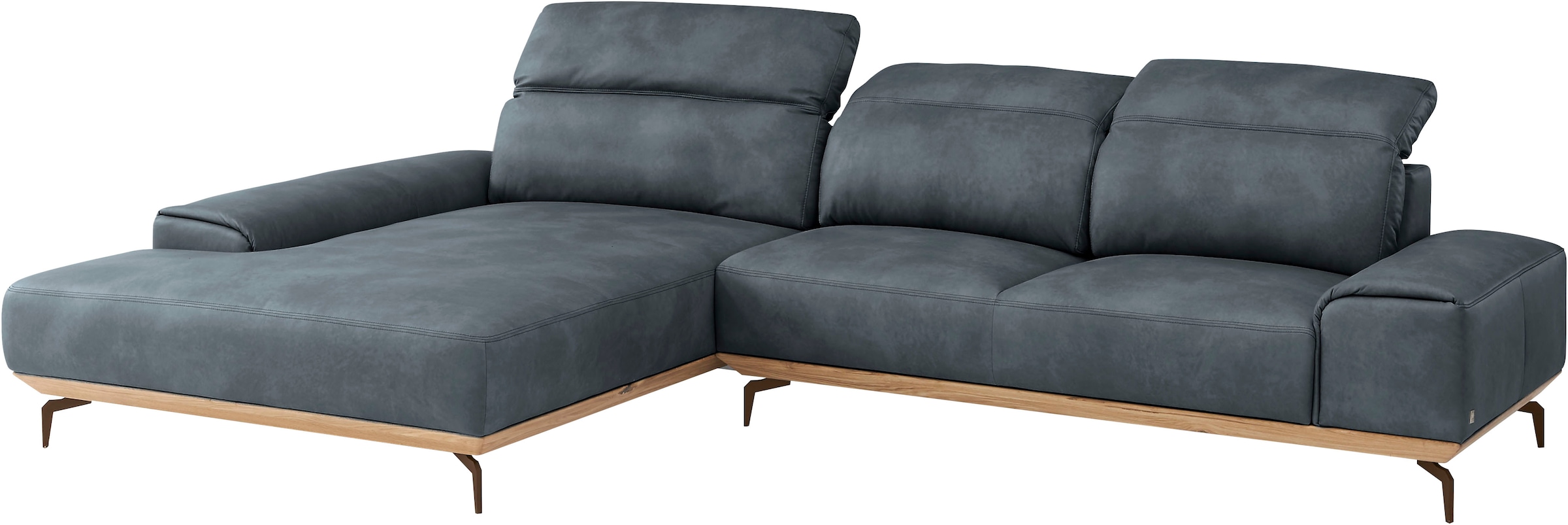 Musterring Wohnlandschaft »MR 2490«, Bronze-Fuß Sitzhöhe 46cm, wahlweise mit Funktionen, Maße 342 x 207 cm