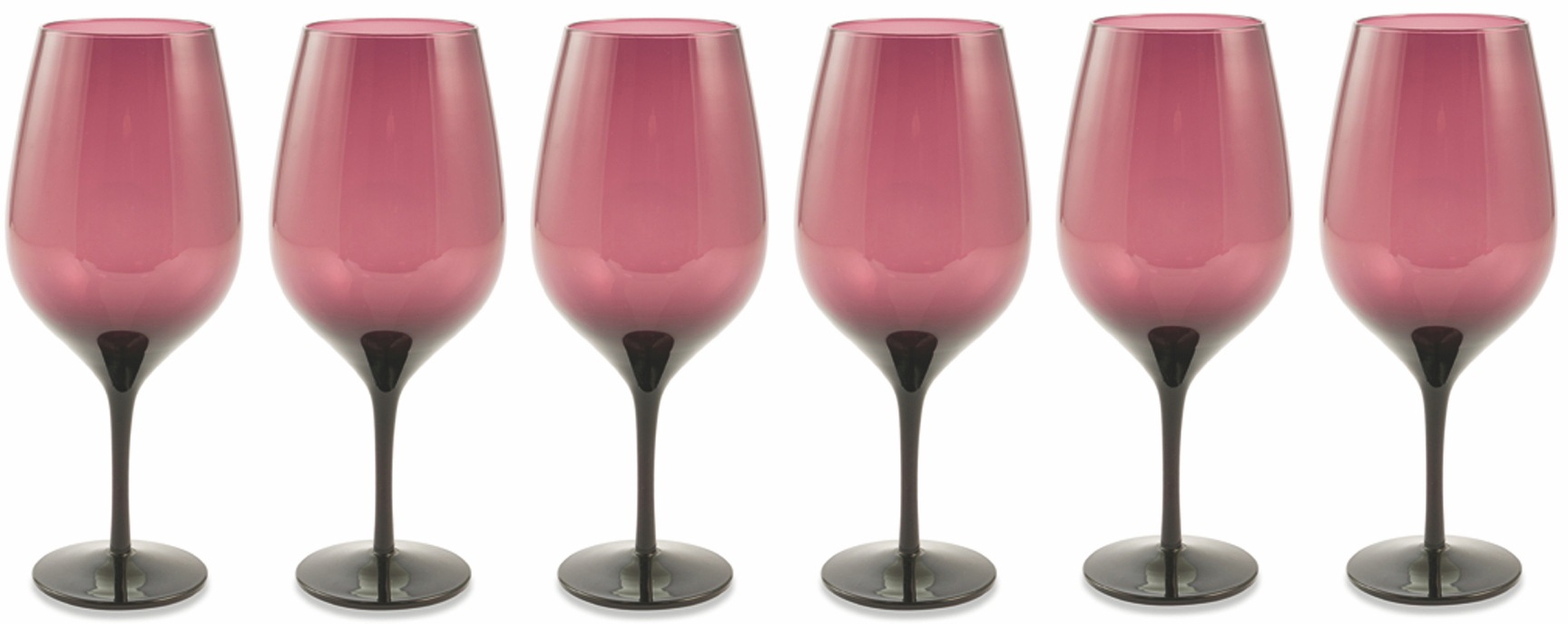 Villa d'Este Weinglas »Happy Hour Violett«, (Set, 6 tlg.), Gläser-Set 428 ml, 6-teilig