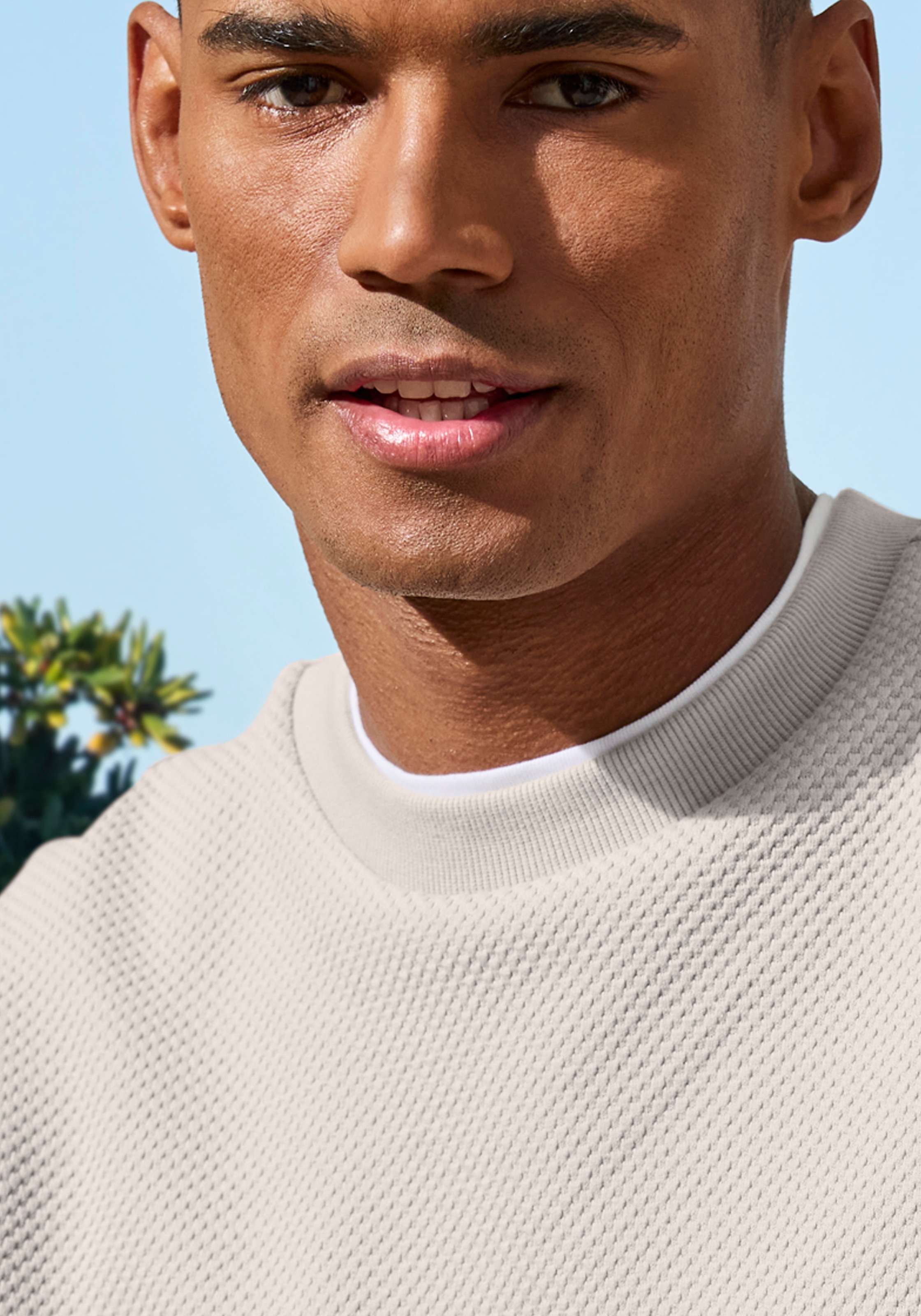 John Devin Sweatshirt , Pullover aus Struktur-Qualität
