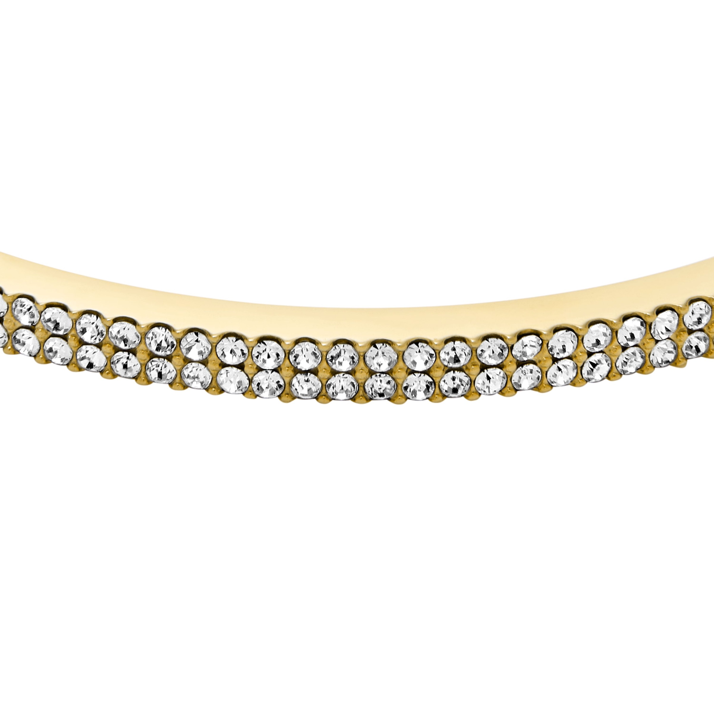 Fossil Armreif »Schmuck Geschenk Edelstahl ELLIS« mit Glasstein