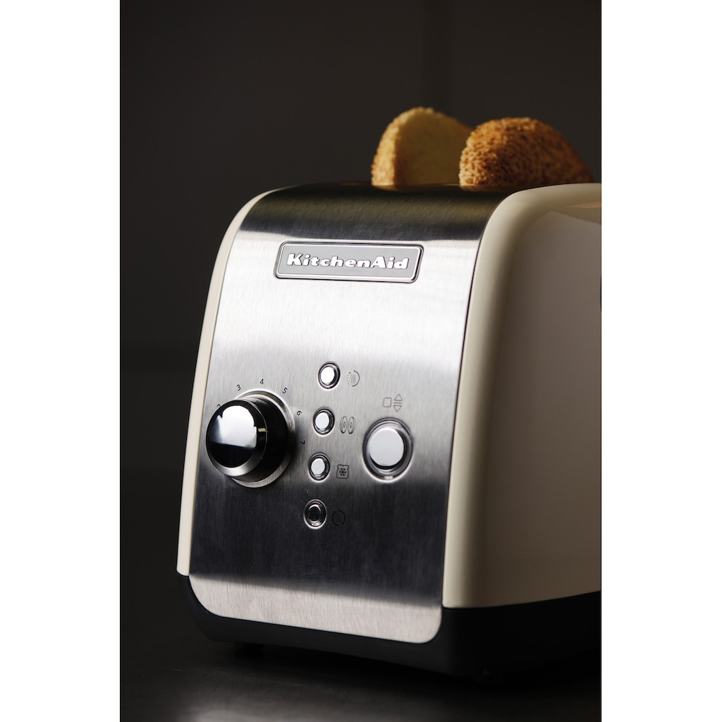 KitchenAid Toaster »5KMT221EAC ALMOND CREAM«, 2 kurze Schlitze, für 2 Scheiben, 1100 W