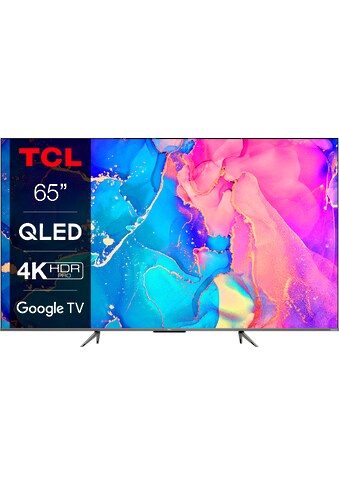 TCL QLED-Fernseher »65C631X1«, 164 cm/65 Zoll, 4K Ultra HD, Smart-TV-Google TV, HDR... kaufen