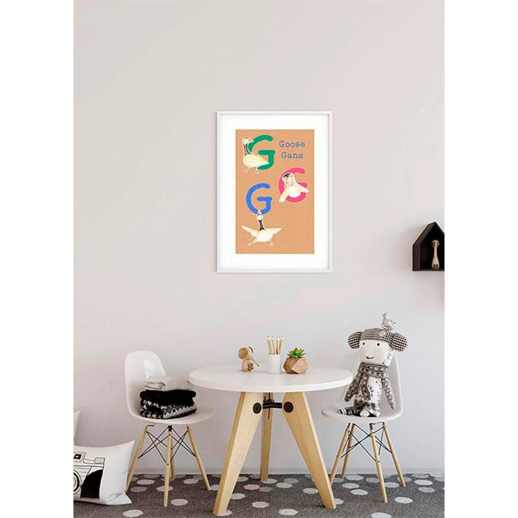 Komar Poster »ABC Animal G«, Buchstaben, (1 St.), Kinderzimmer, Schlafzimmer, Wohnzimmer