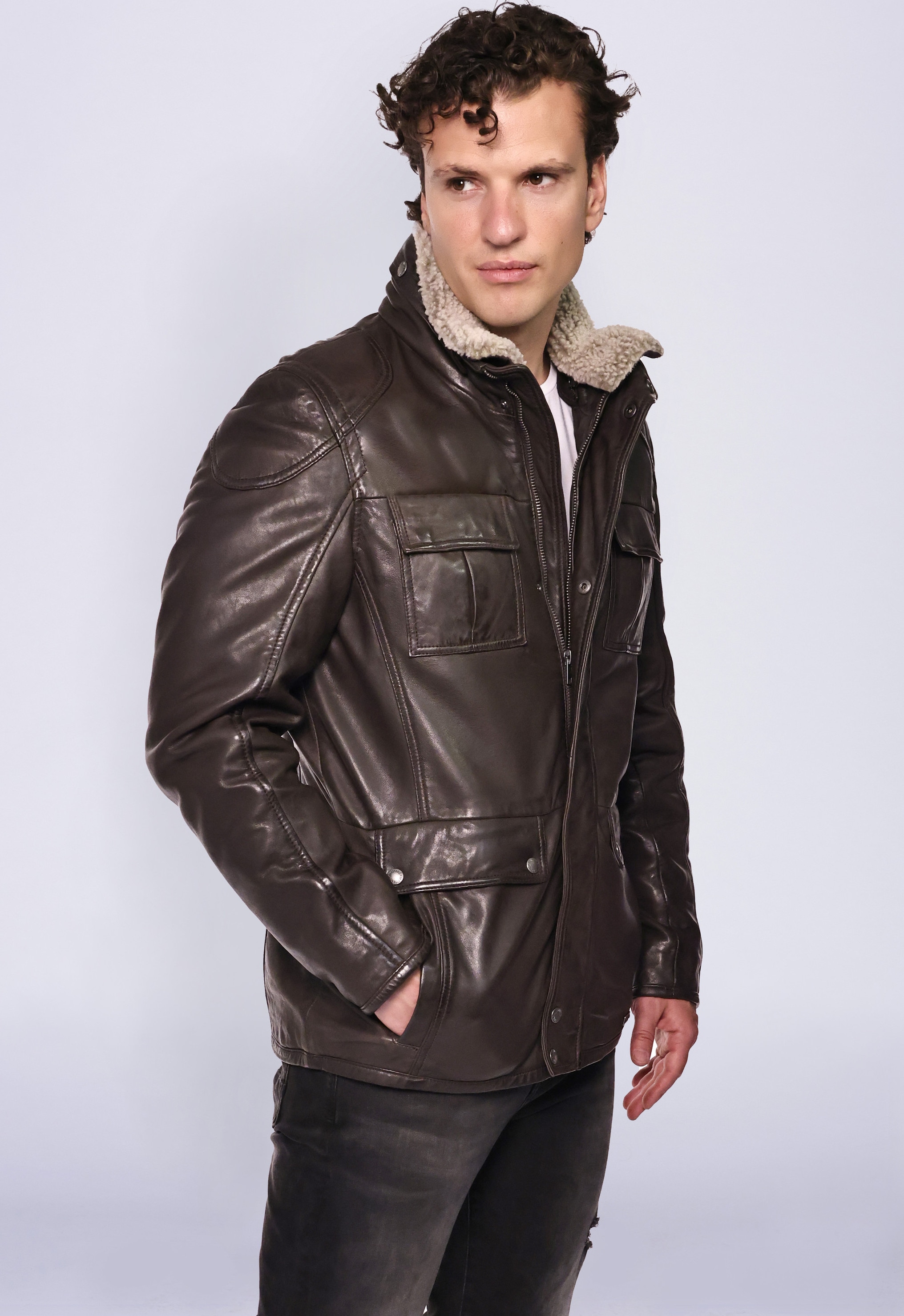 MUSTANG Lederjacke »Lederjacke 31019263-FF«