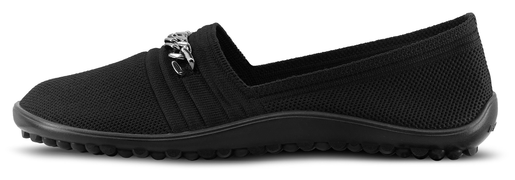 Leguano Barfußschuh »LADY FAMOUS«  Flats, Ballerina, Bequemschuh mit goldfarbener Zierkette