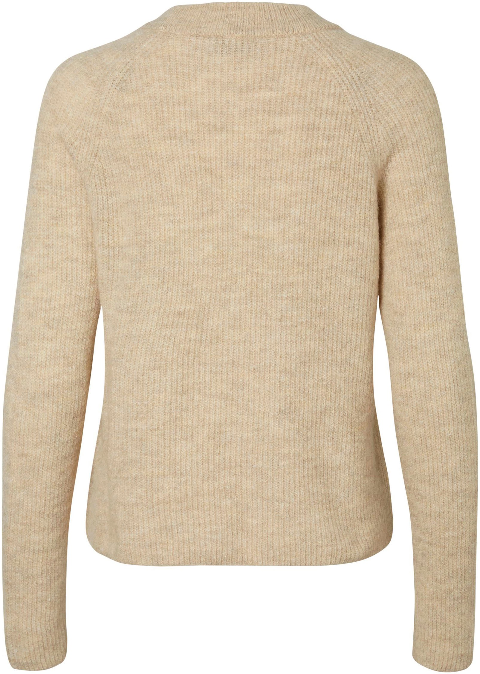 pieces Rundhalspullover »PCELLEN LS O-NECK KNIT NOOS BC«