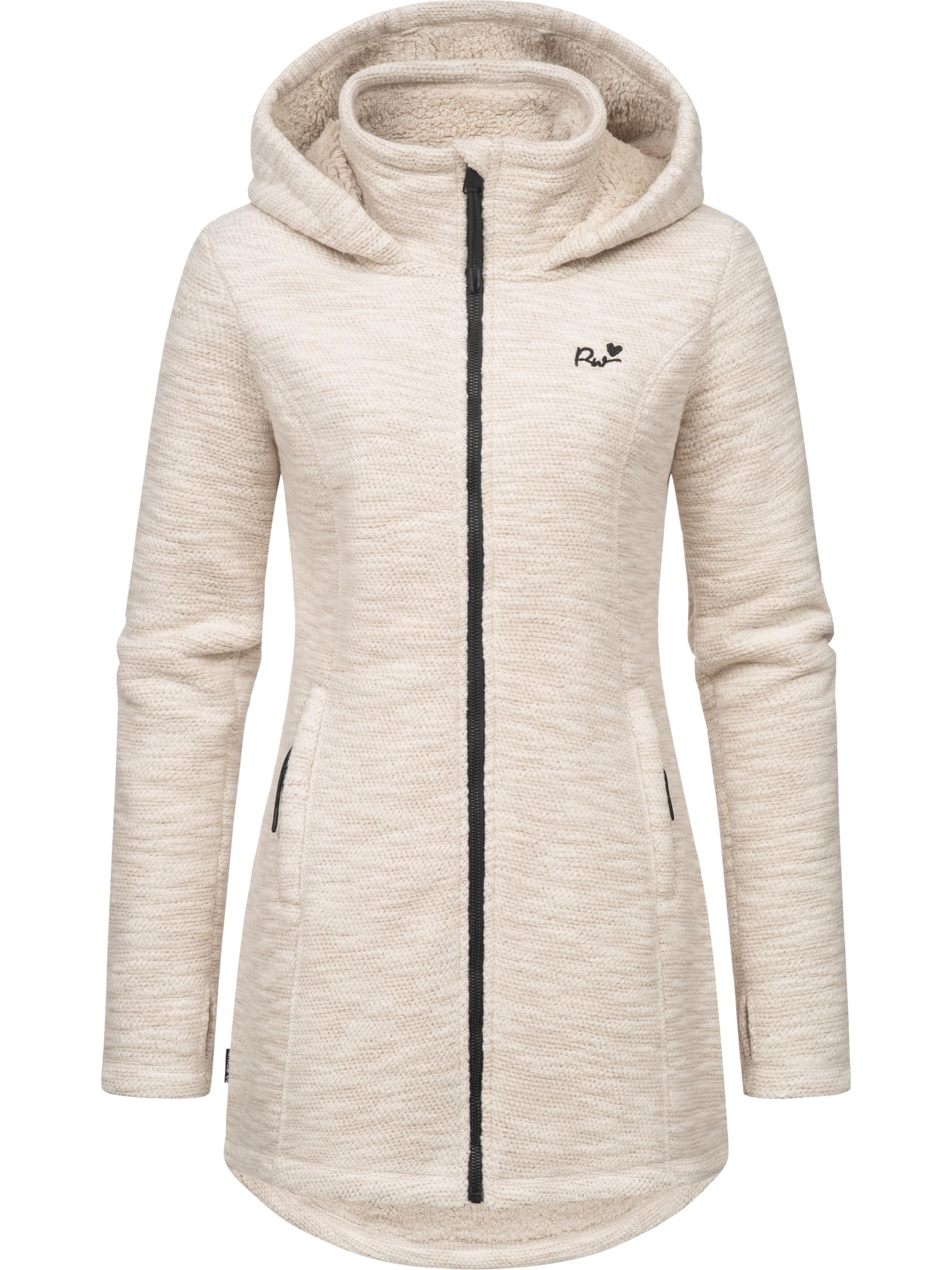 Ragwear Kapuzensweatjacke »Longstrickjacke Leysha Melange«