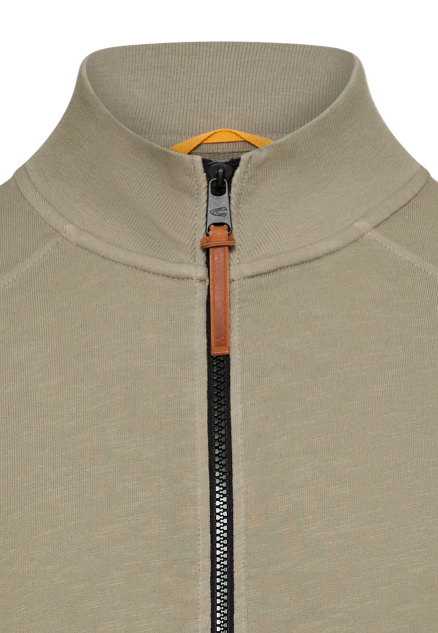 camel active Sweatjacke mit Stehkragen und Reißverschluss