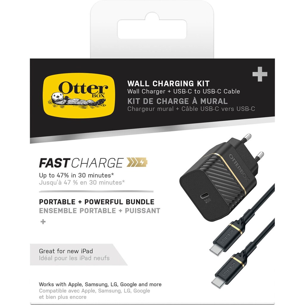 Otterbox USB-Ladegerät »EU Wall Charger 20W USB-C, PD+USB C-C 1m«