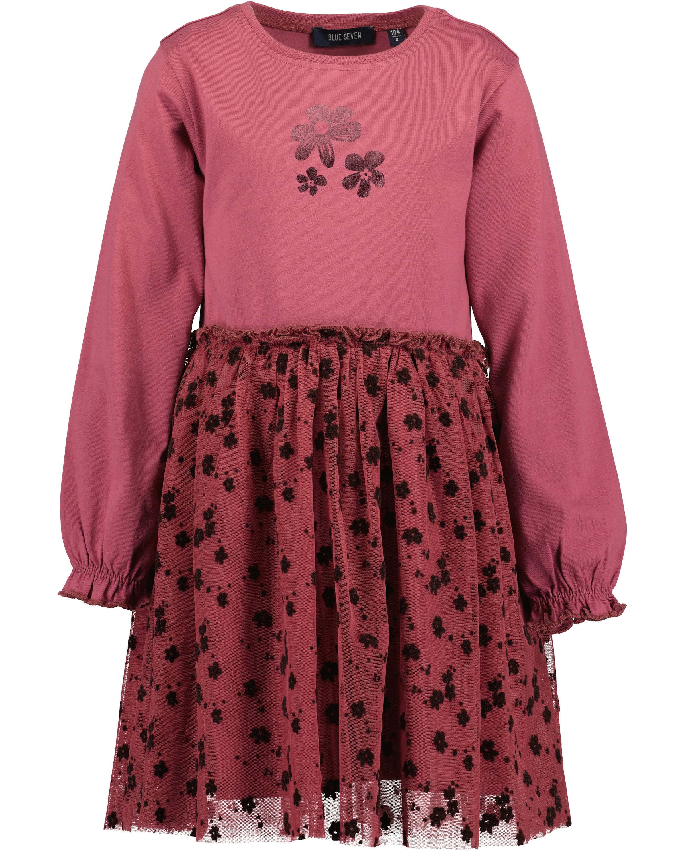 Blue Seven Jerseykleid mit aufgesetztem Tüllrock