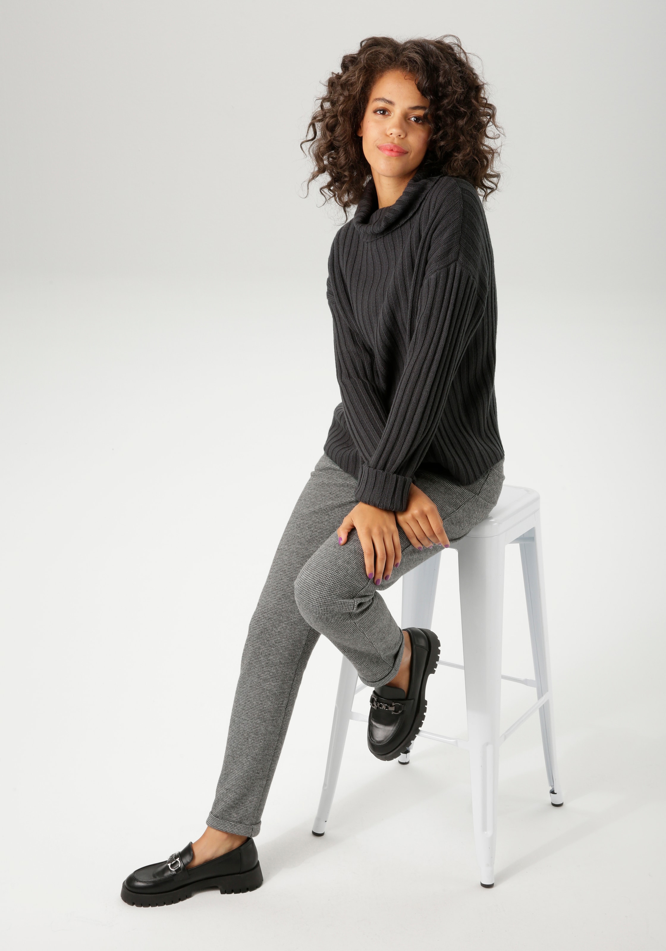 Aniston CASUAL Strickpullover, in Streifen-Optik - NEUE KOLLEKTION