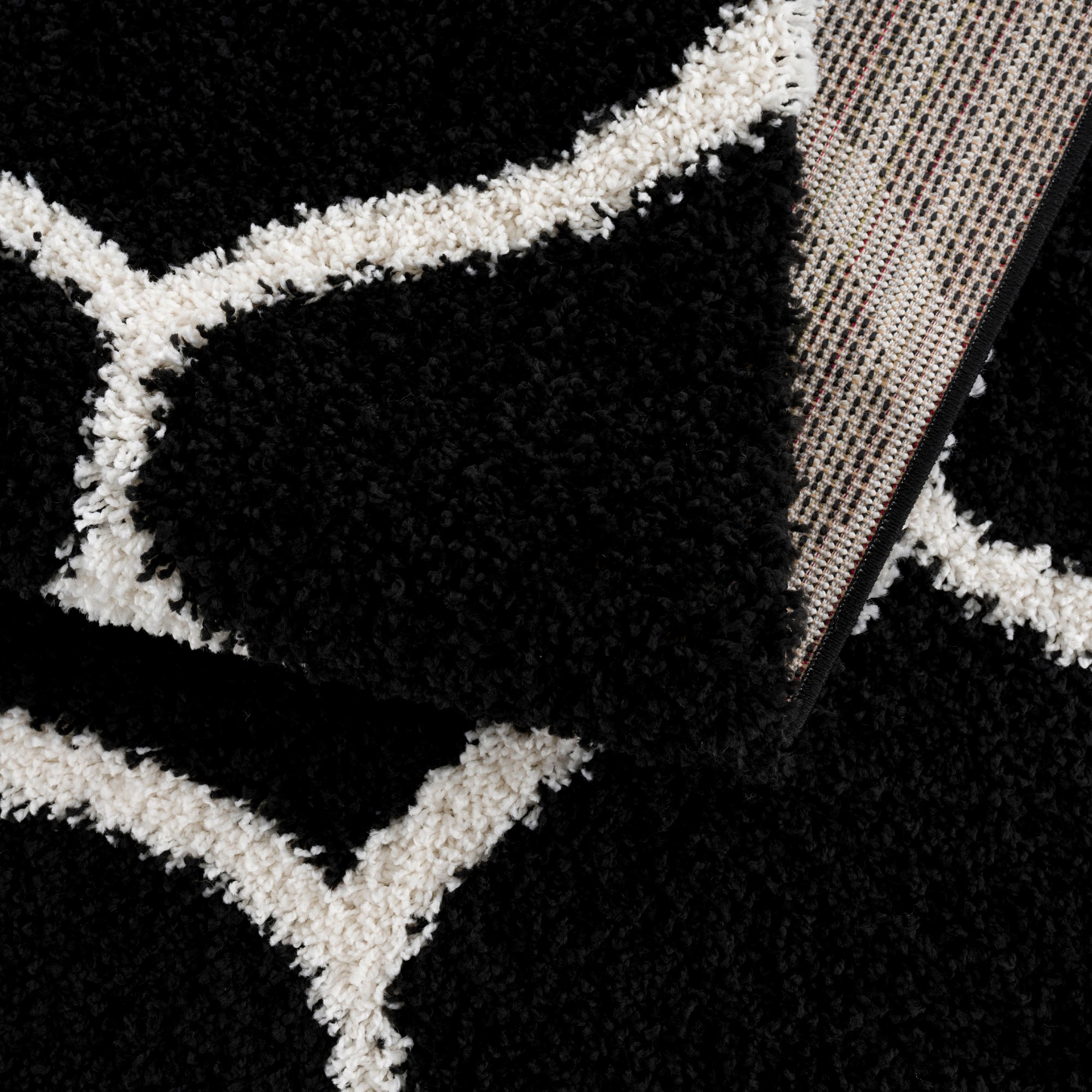 Sanat Hochflor-Teppich »Madrid«, rechteckig, 30 mm Höhe, Wohnzimmer, Langflor, Shaggy Teppich