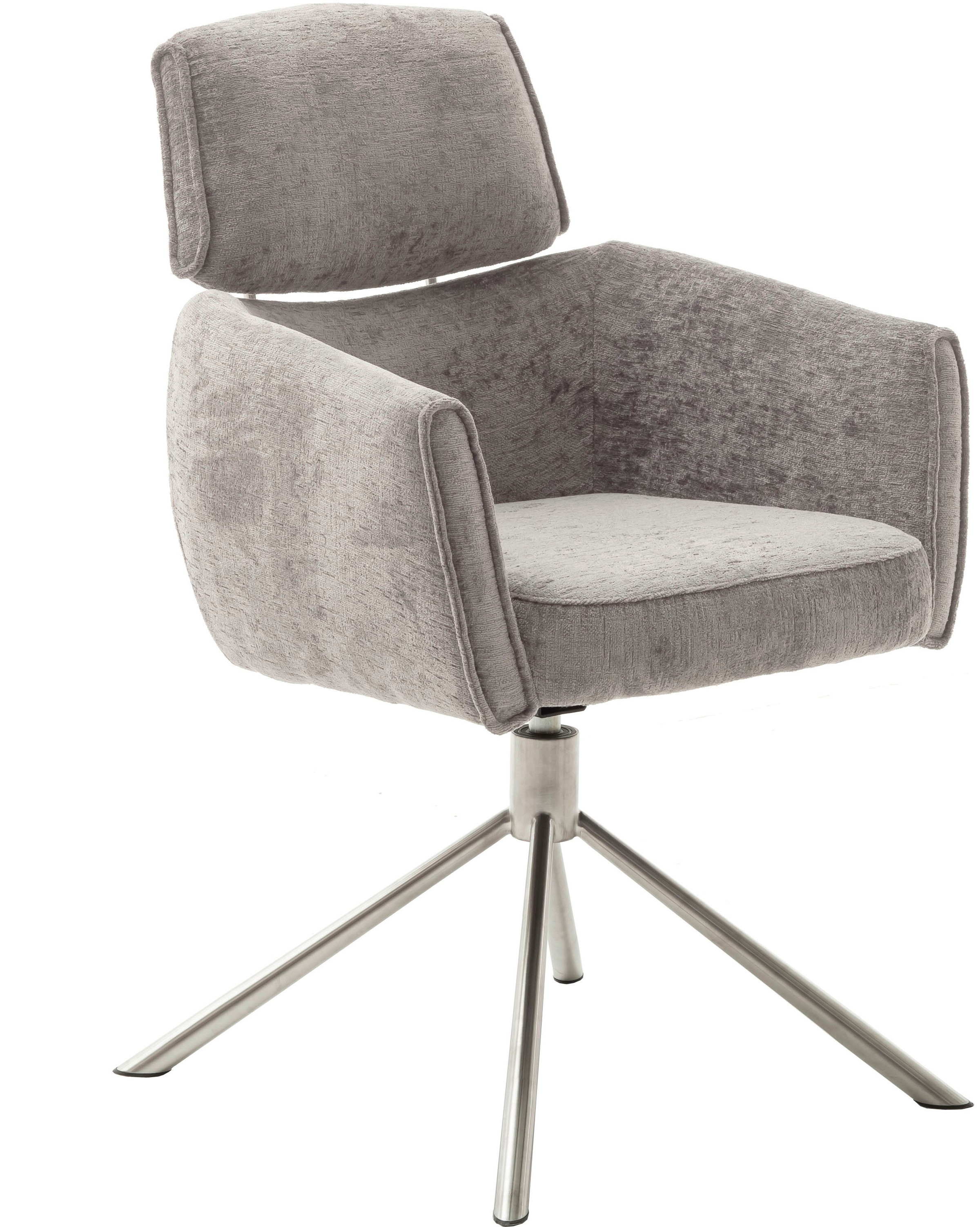 Mca Furniture Esszimmerstuhl »QUEBEC« (Set) 2 Stk.(2er-Set) in grau, Größe B/H/T: 60 cm x 92 cm x 64 cm