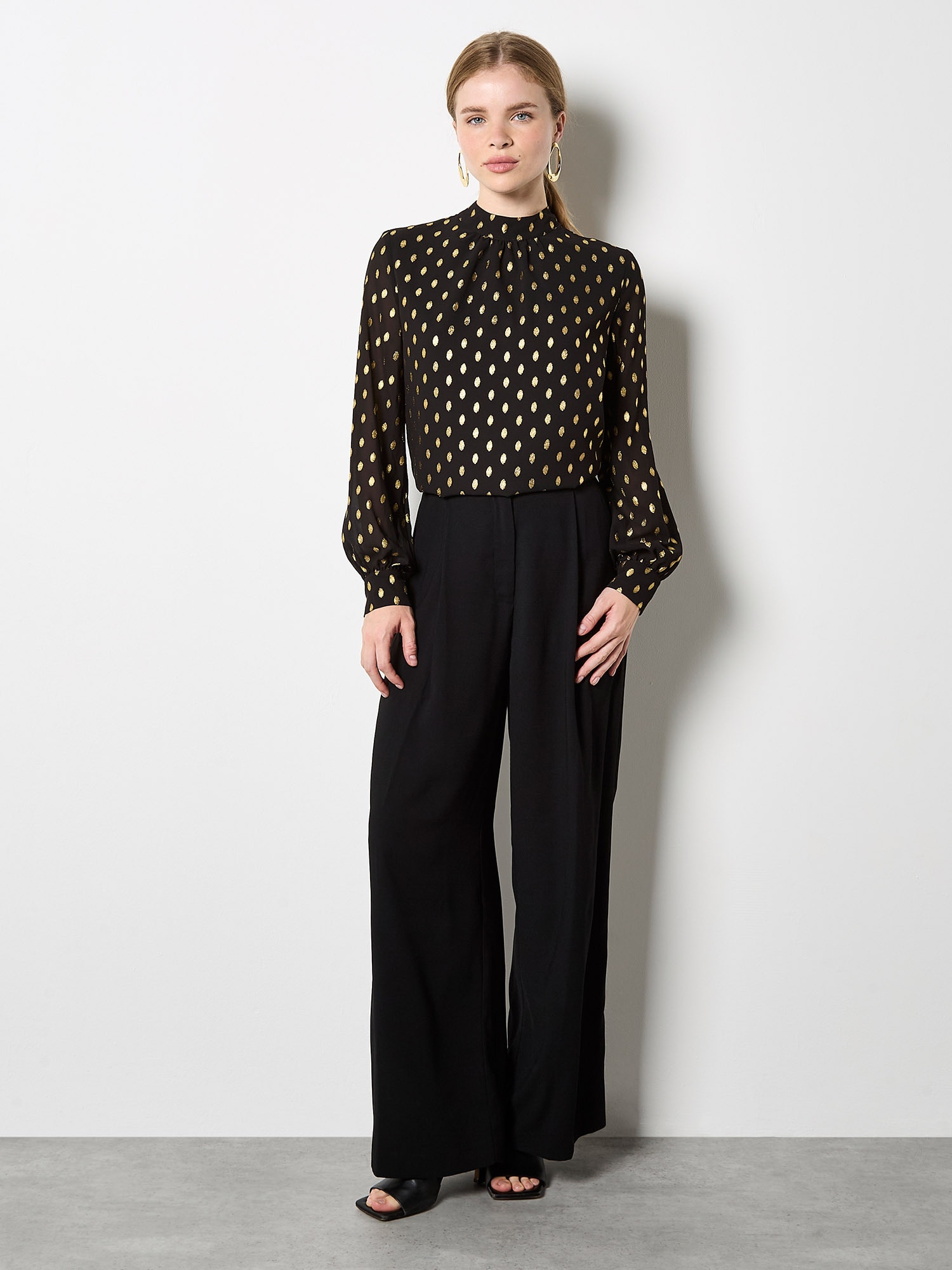 Apricot Klassische Bluse »Blusentop« mit Goldfoliendruck