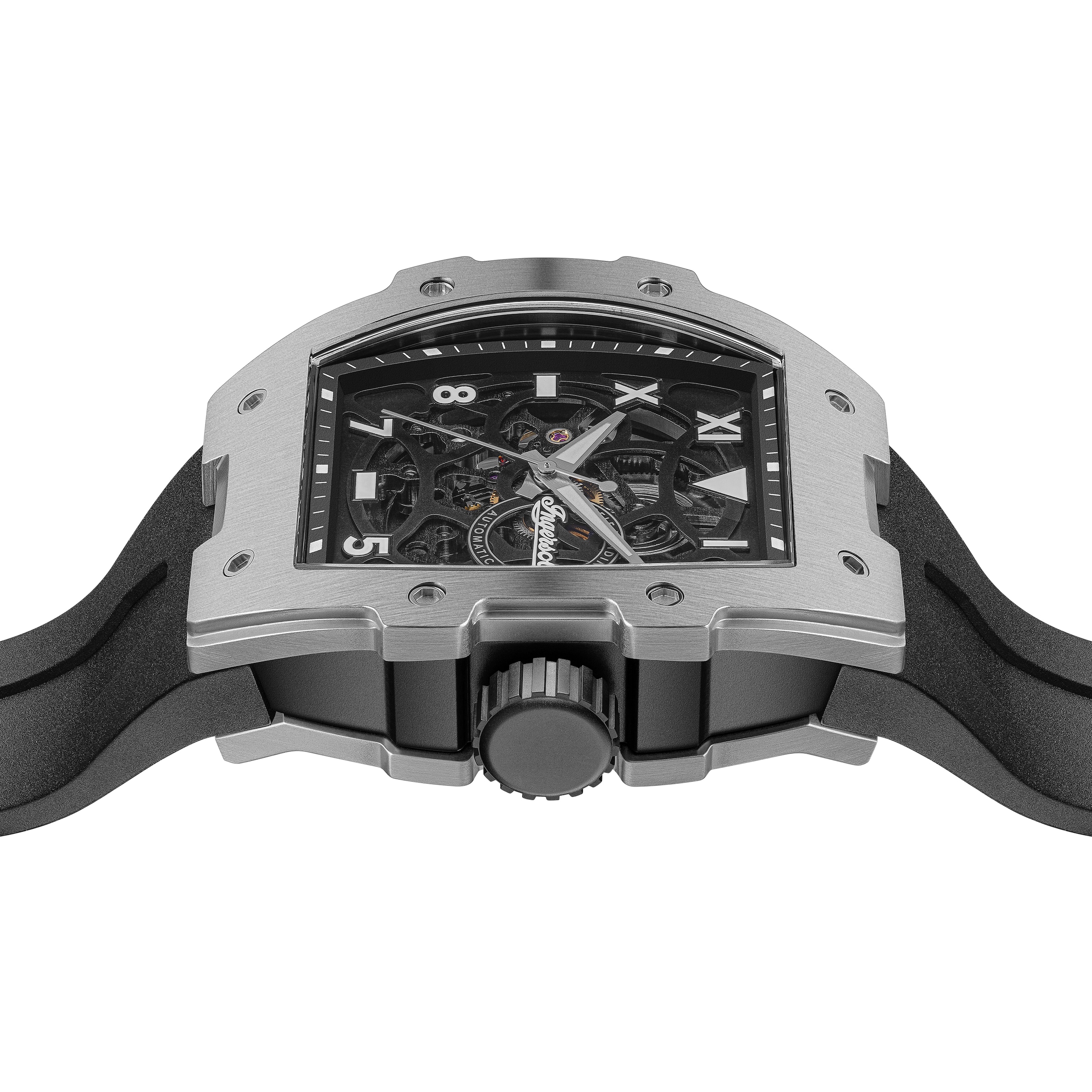 Ingersoll Automatikuhr »The Play« Armbanduhr, Herrenuhr, Mechanische Uhr, Silikonarmband, analog