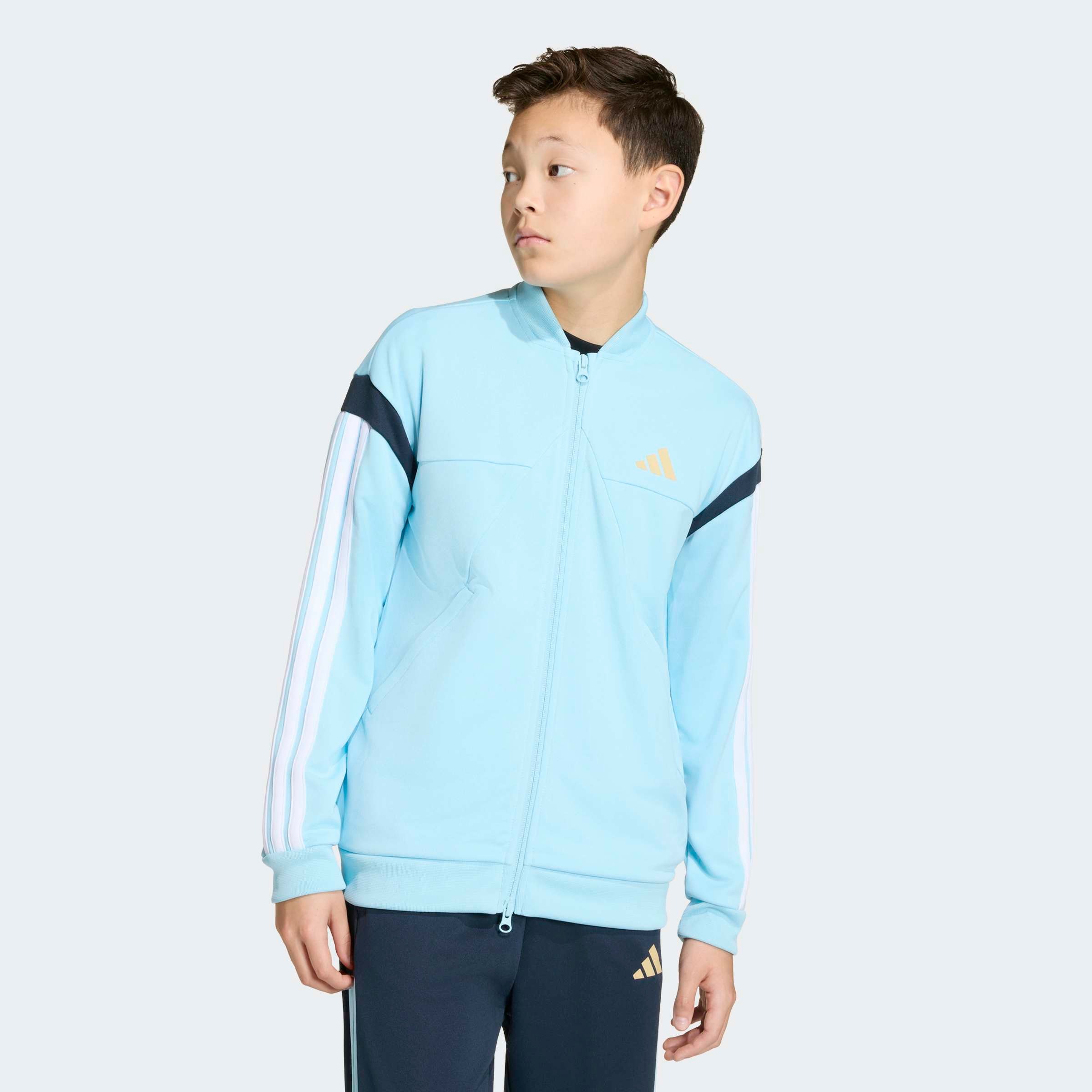 adidas Sportswear Trainingsjacke »J HOT« für Kinder, mit Reißverschluss, aus Polyester