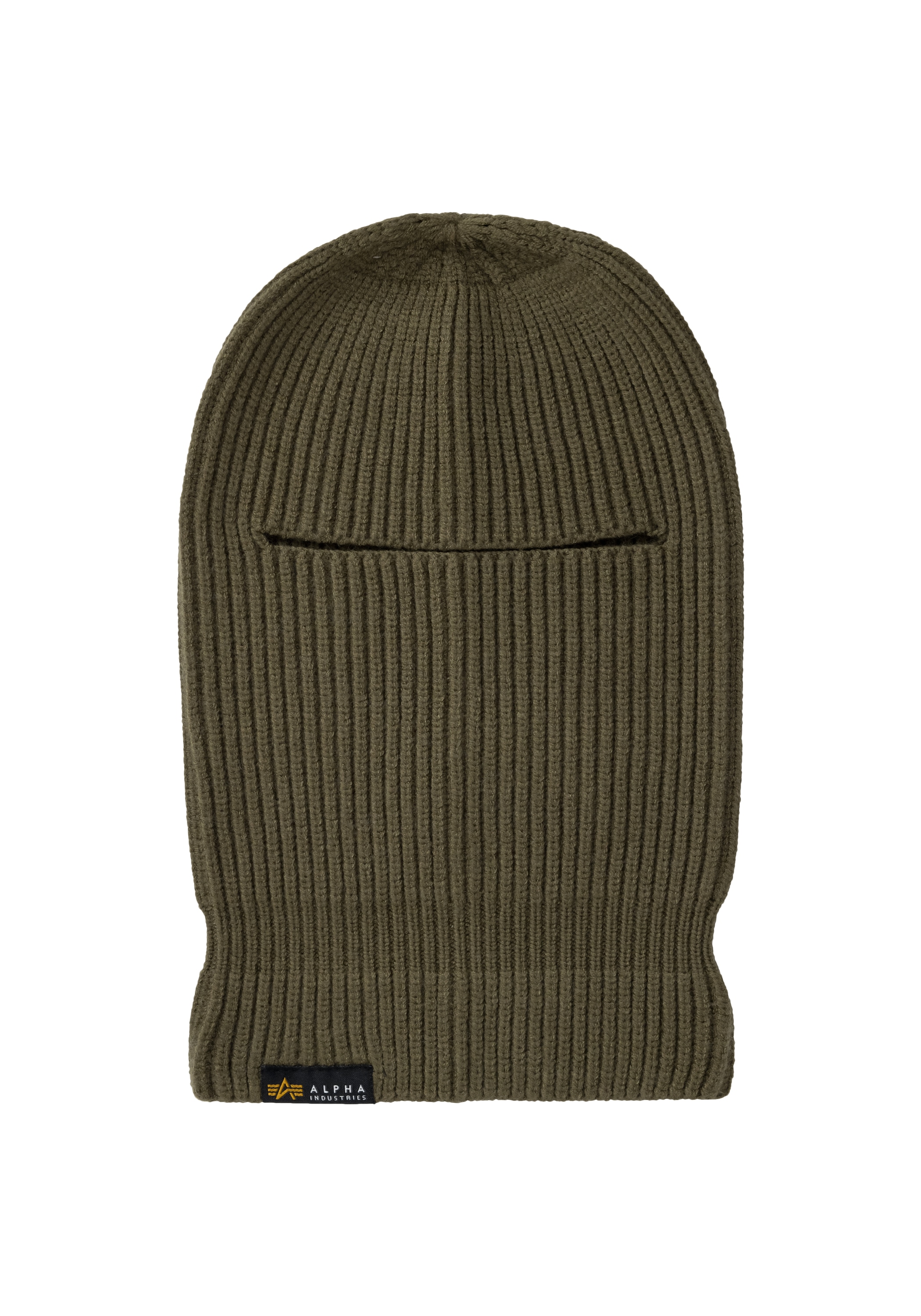 Alpha Industries Herren Sturmhaube »Label Balaclava« in grün, Größe onesize