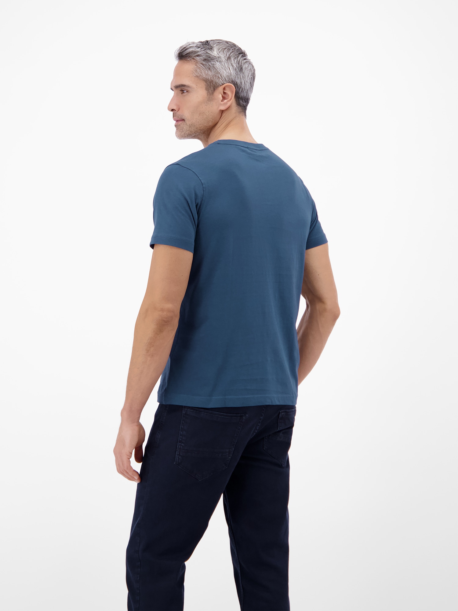 LERROS T-Shirt »T-Shirt mit Rundhalsausschnitt« Herren Shirt aus 100% Baumwolle, einfarbig, Jersey-Qualität