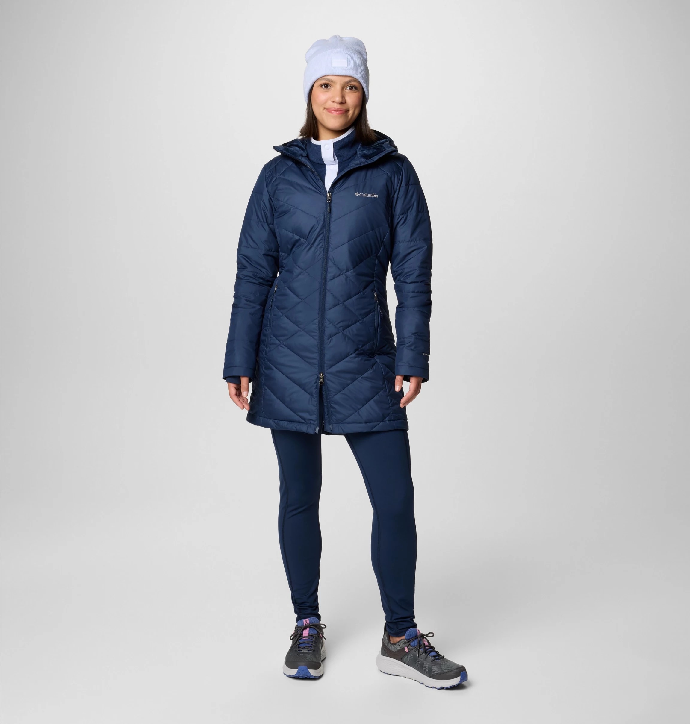 Columbia Steppmantel »HEAVENLY LONG HOODED JACKET«, (1 tlg.)