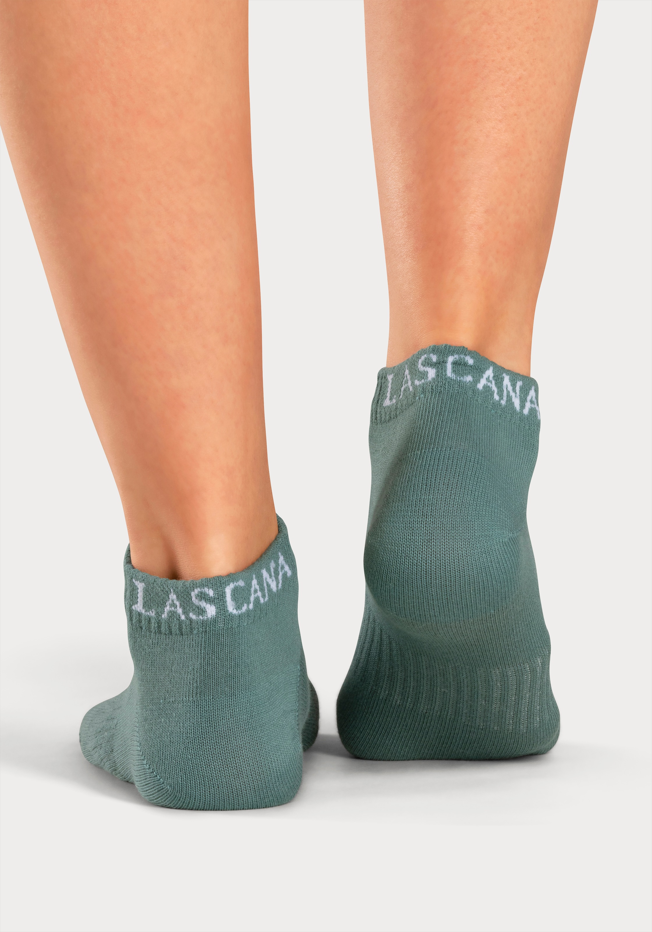 LASCANA ACTIVE Sneakersocken, (Packung, 6 Paar), mit eingestricktem Marken Logo