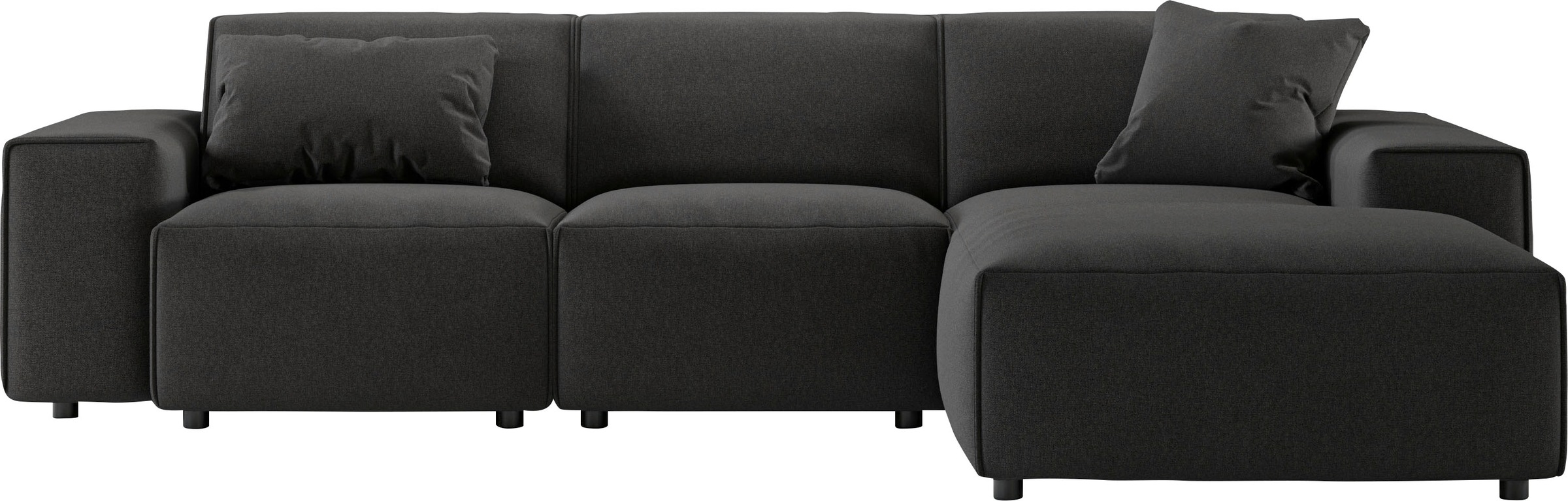 andas Ecksofa »Glimminge L-Form auch in Breitcord, Feincord + Easy care-Bezug,«, Breite 264, Zierkissen