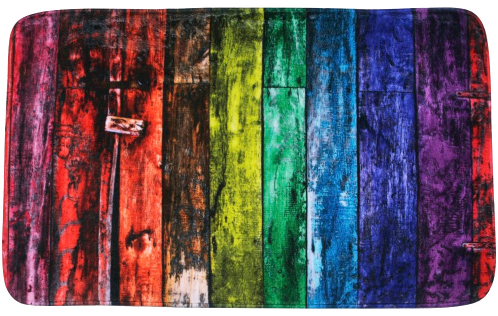 Sanilo Badaccessoire-Set »Rainbow«, (Komplett-Set, 3 tlg.), bestehend aus WC-Sitz, Badteppich und Waschbeckenstöpsel