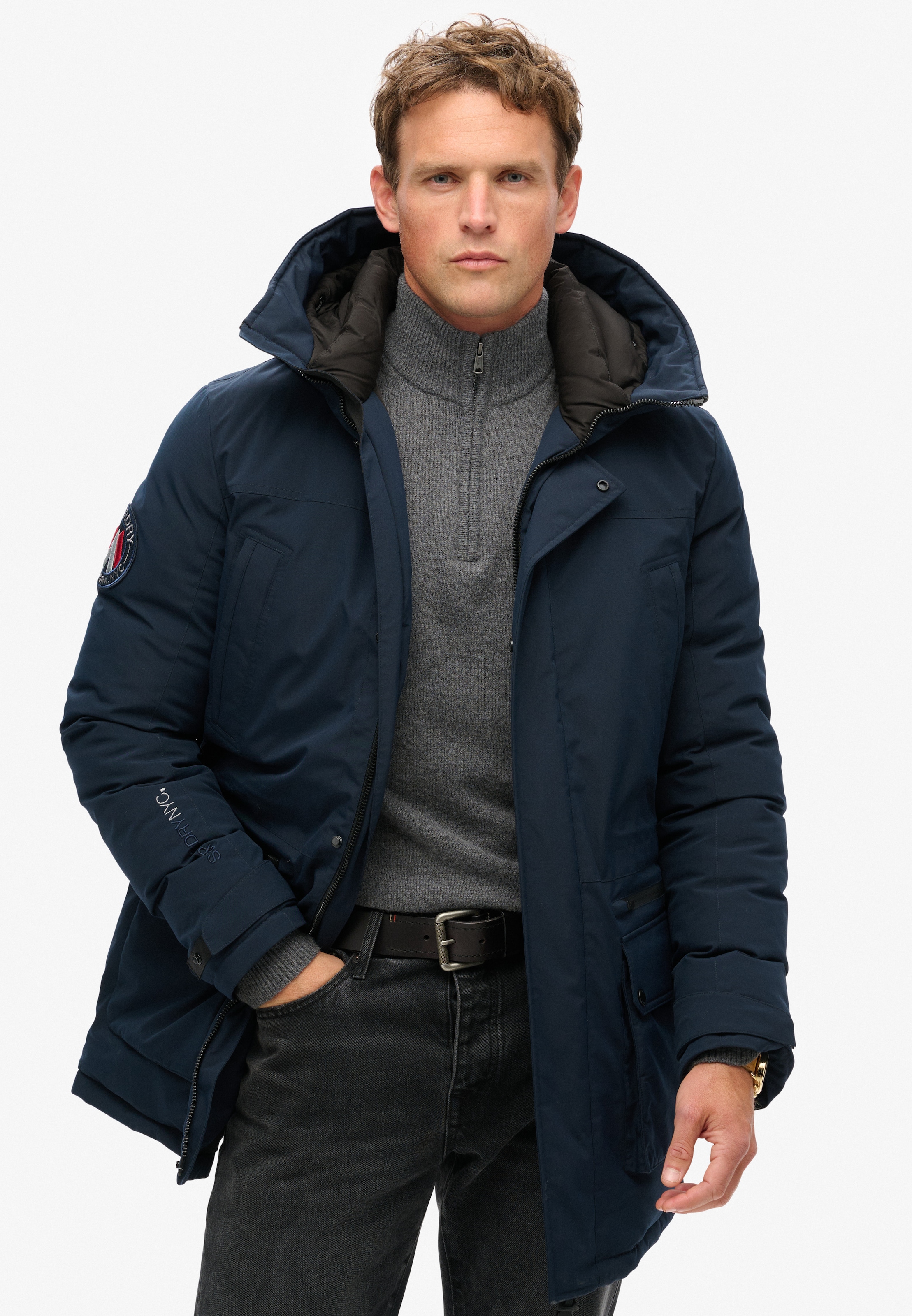 Superdry Steppjacke »City Padded Parka Jacket« mit Kapuze