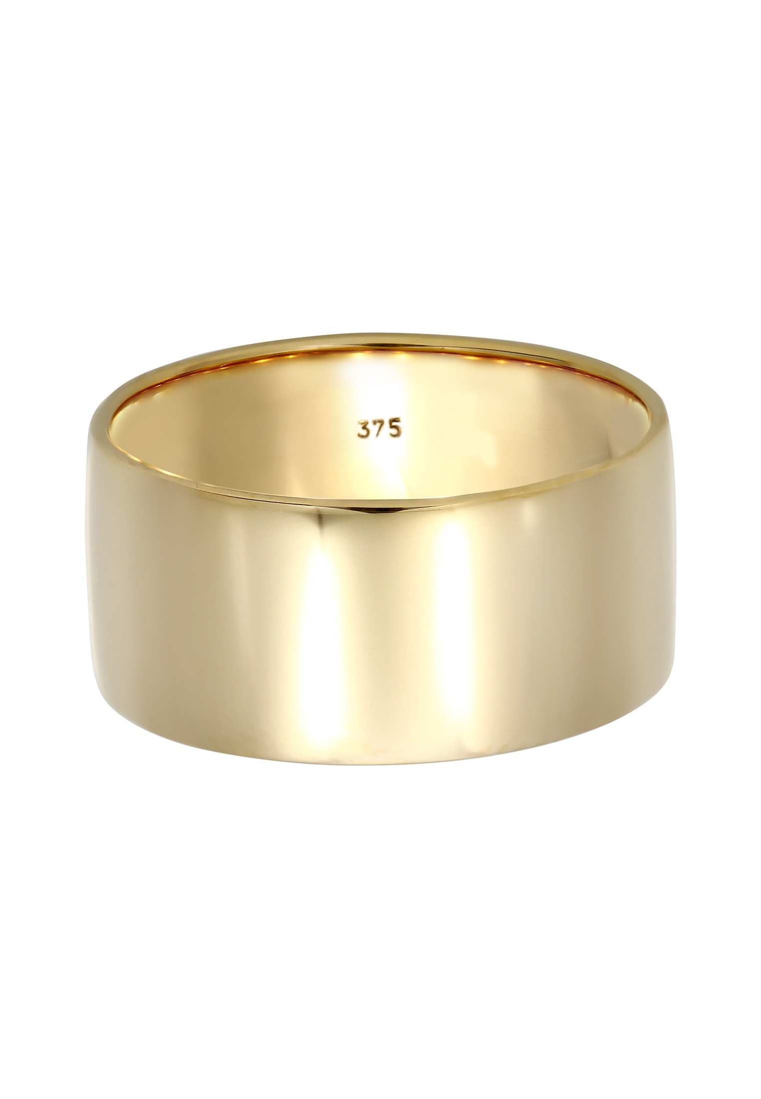 Elli Premium Silberring »Ring Ring Bandring Modern 375 Gelbgold«