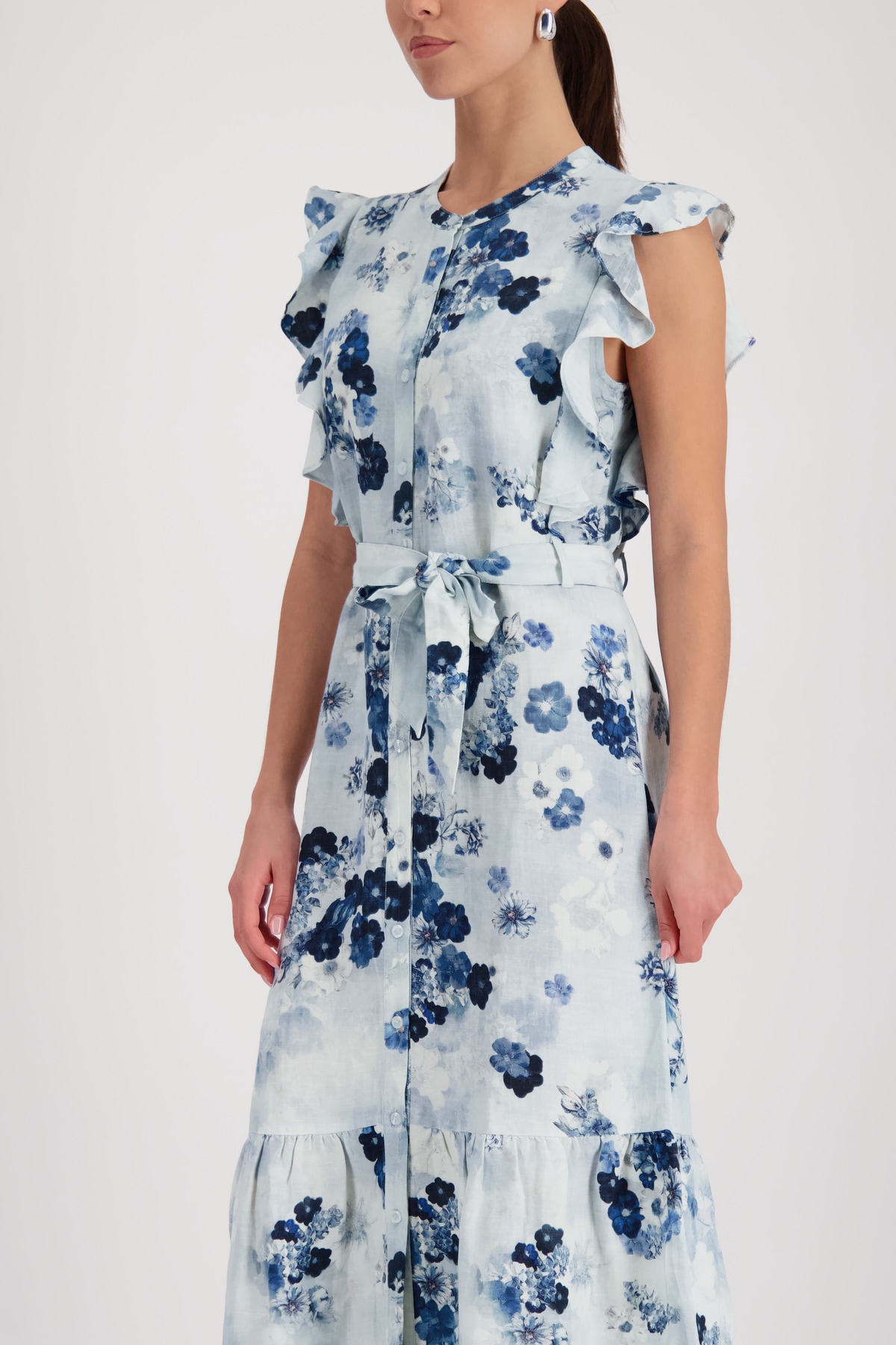 Monari Maxikleid Ohne Tasche Regular fit mit Volants