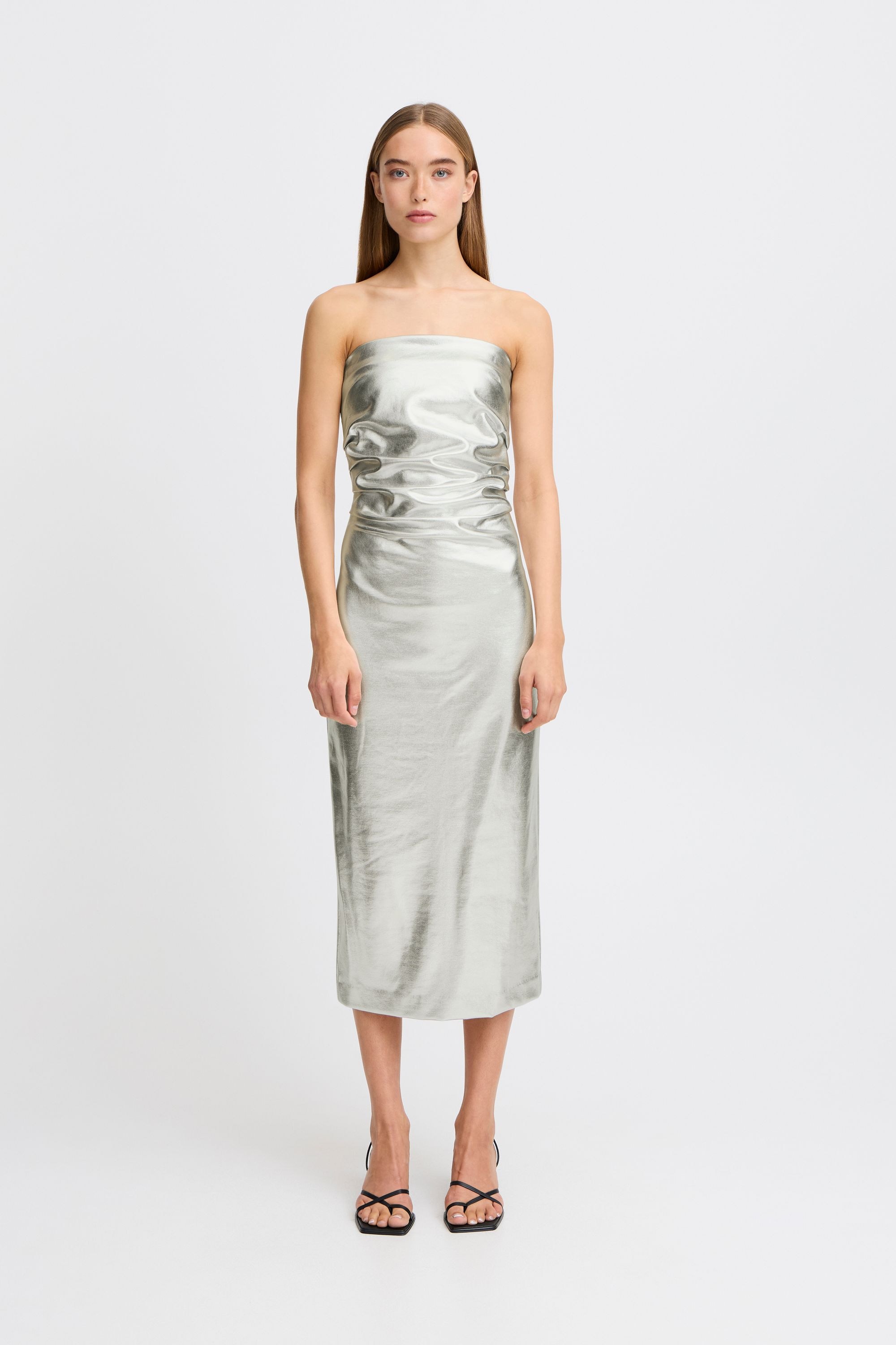 Ichi Abendkleid »Abendkleid IHKATE METALLIC DR«