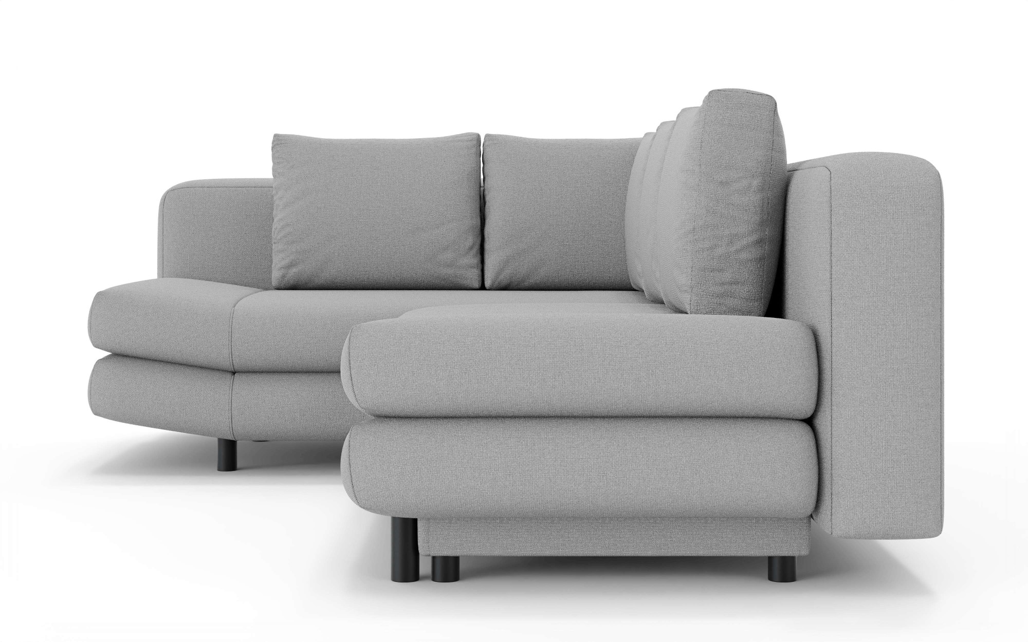 Home affaire Ecksofa »LENNARA Schlafsofa mit Bettkasten, Maße B/T/H: 234/179/85 cm« L-Form mit Ottomane rechts/links, mit Wellenunterfederung