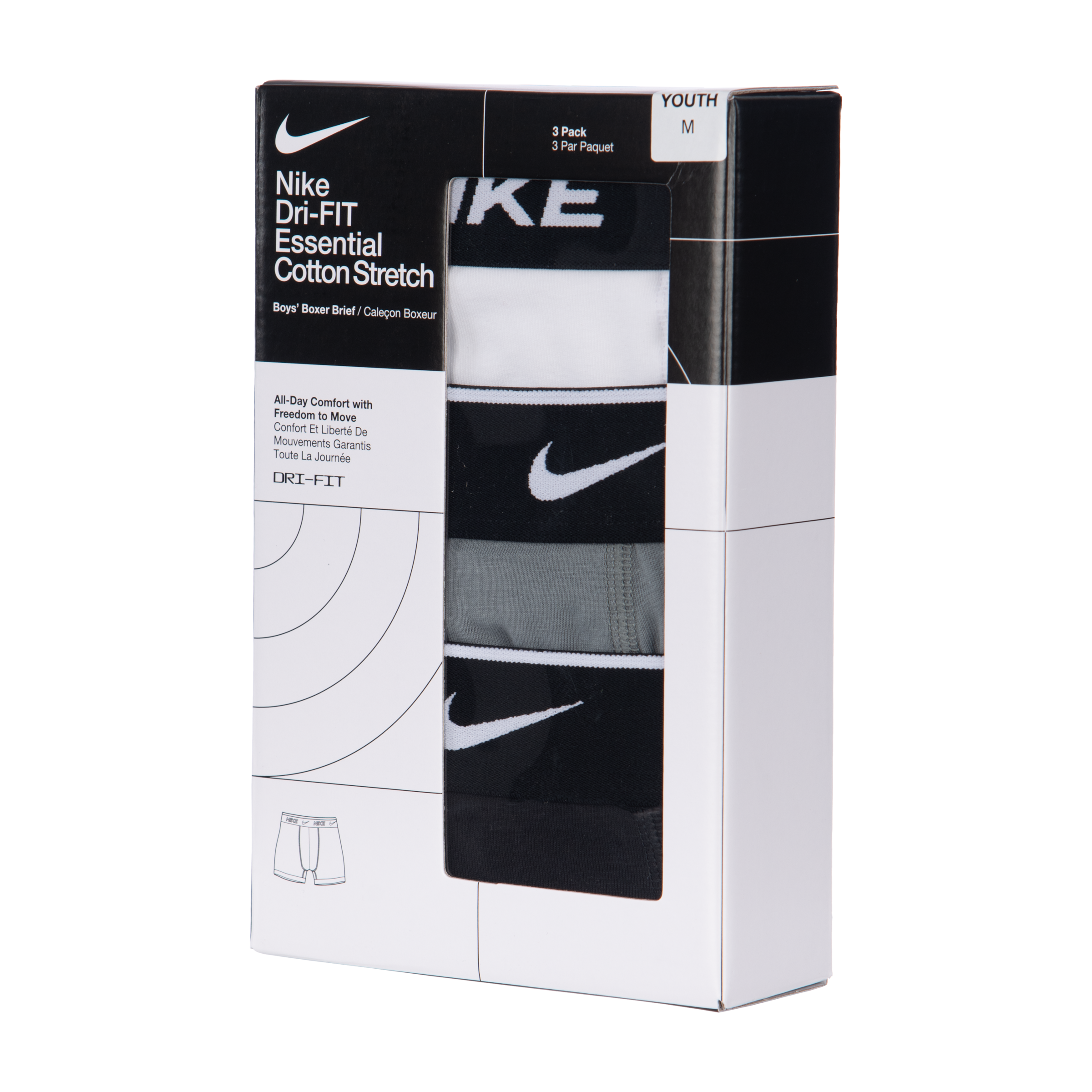 Nike Sportswear Boxershorts »für Jungs«, (Spar-Packung, 3 St.), Kinder Unterhose aus Baumwolle