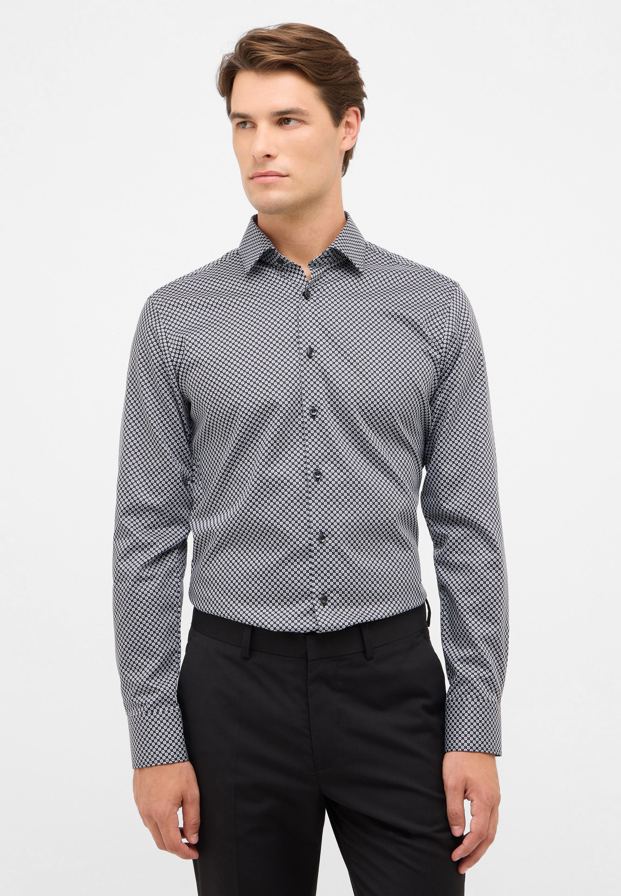 Eterna Langarmhemd »SLIM FIT« NON IRON (bügelfrei)