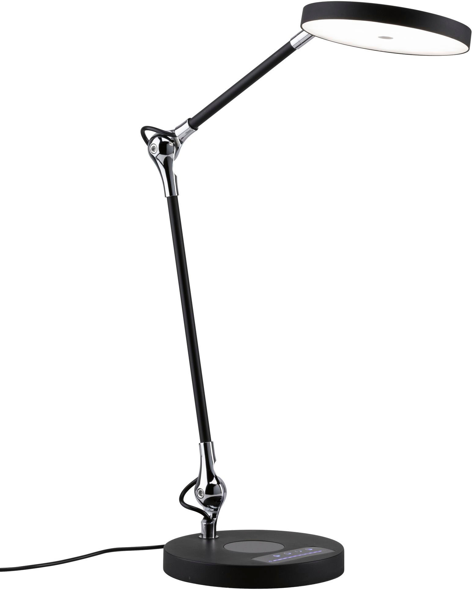 Paulmann LED Schreibtischlampe »Numis 11W schwarz QI tuneablewhite dimmbar«, 1 flammig, Kabellänge 1,50m