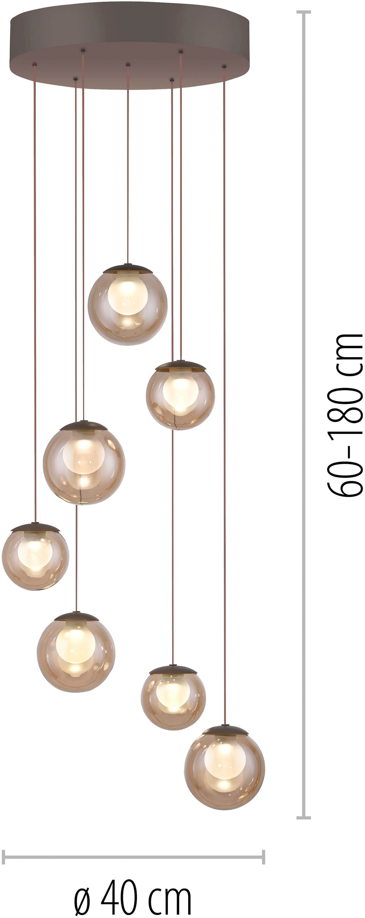 Neuhaus PURE LED Pendelleuchte »PURE Popup« LED-Board 1 Stk. warmweiß - kaltweiß Comfort Lift, CCT, dimmbar über Fernbedienung