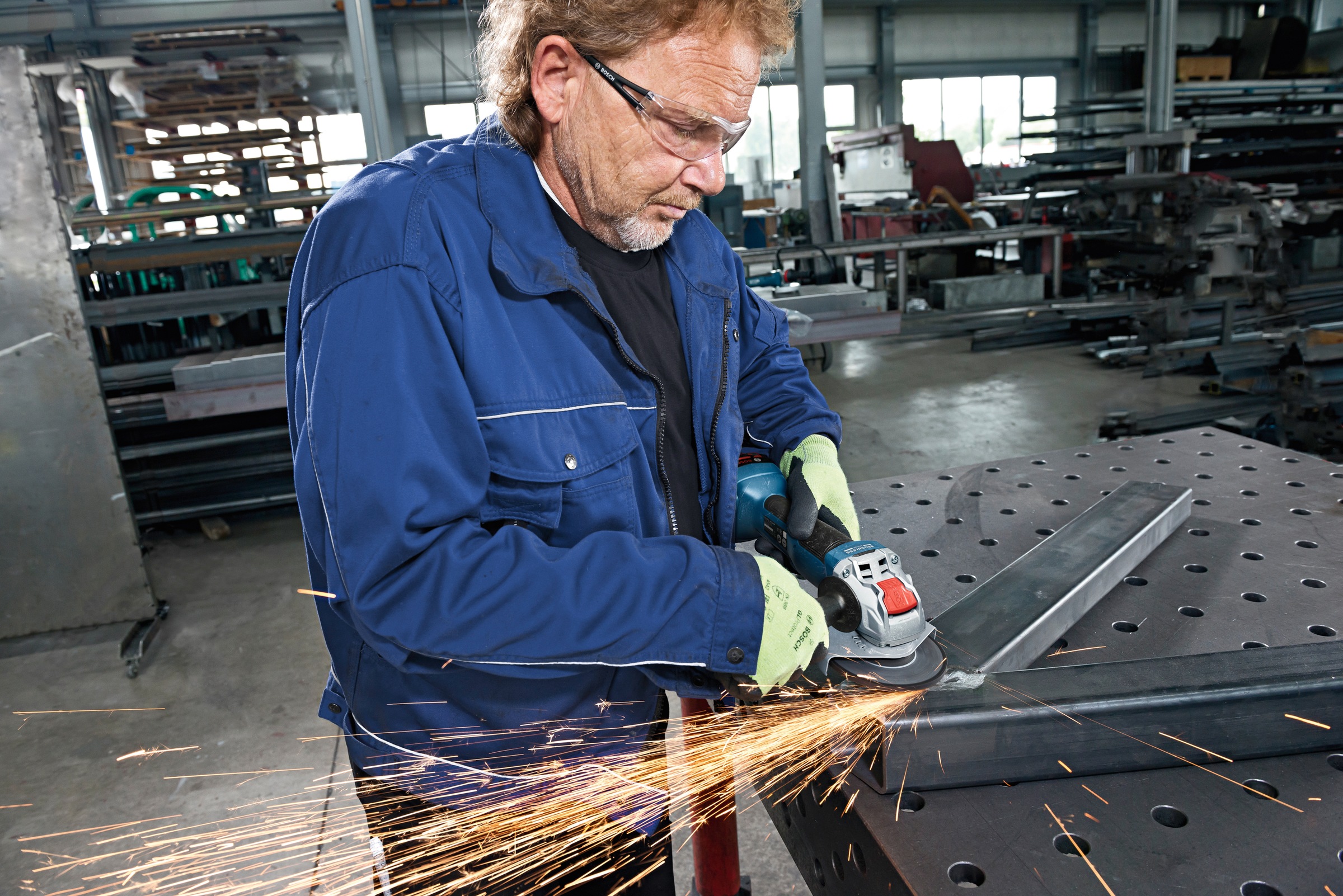 Bosch Professional Akku-Winkelschleifer »GWX 18V-10 SC (L) solo CLC«, ohne Akku und Ladegerät