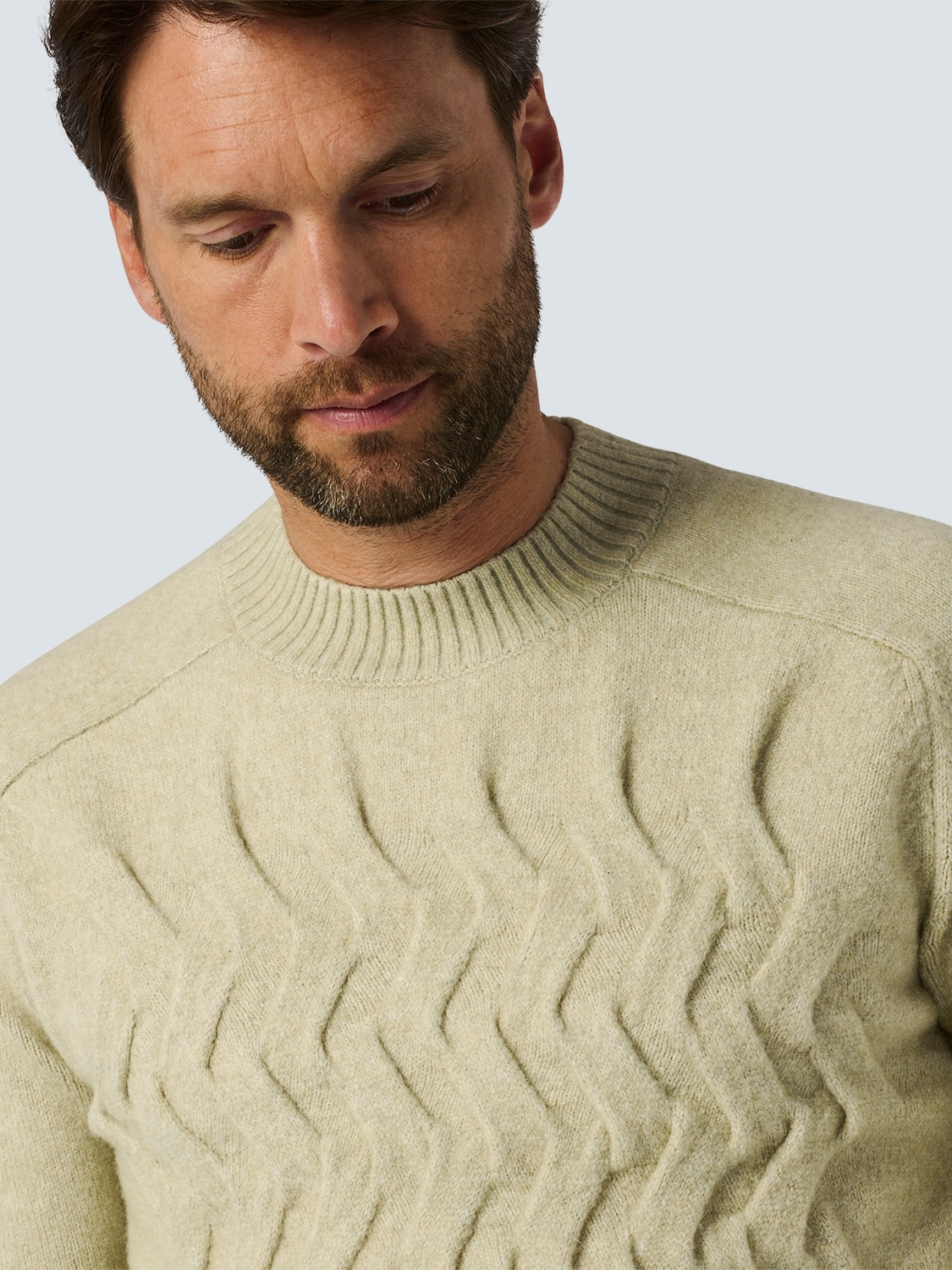 NO EXCESS Strickpullover, mit Flecht-Struktur