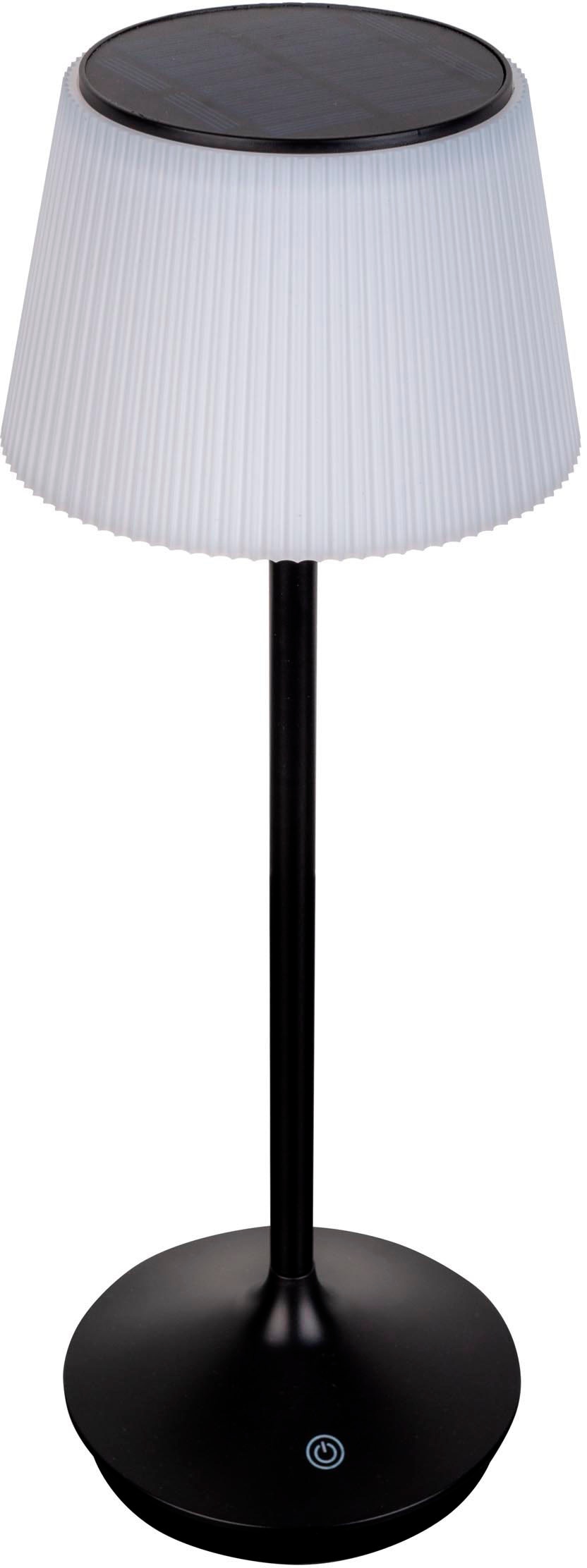 näve LED Tischleuchte »Solarleuchte / Akkuleuchte "EMMI"«, 1 flammig, Leuchtmittel LED-Modul | LED fest integriert, Solarbetrieb, Akkubetrieb, CCT, Berührungssensor, Akkutischleuchte