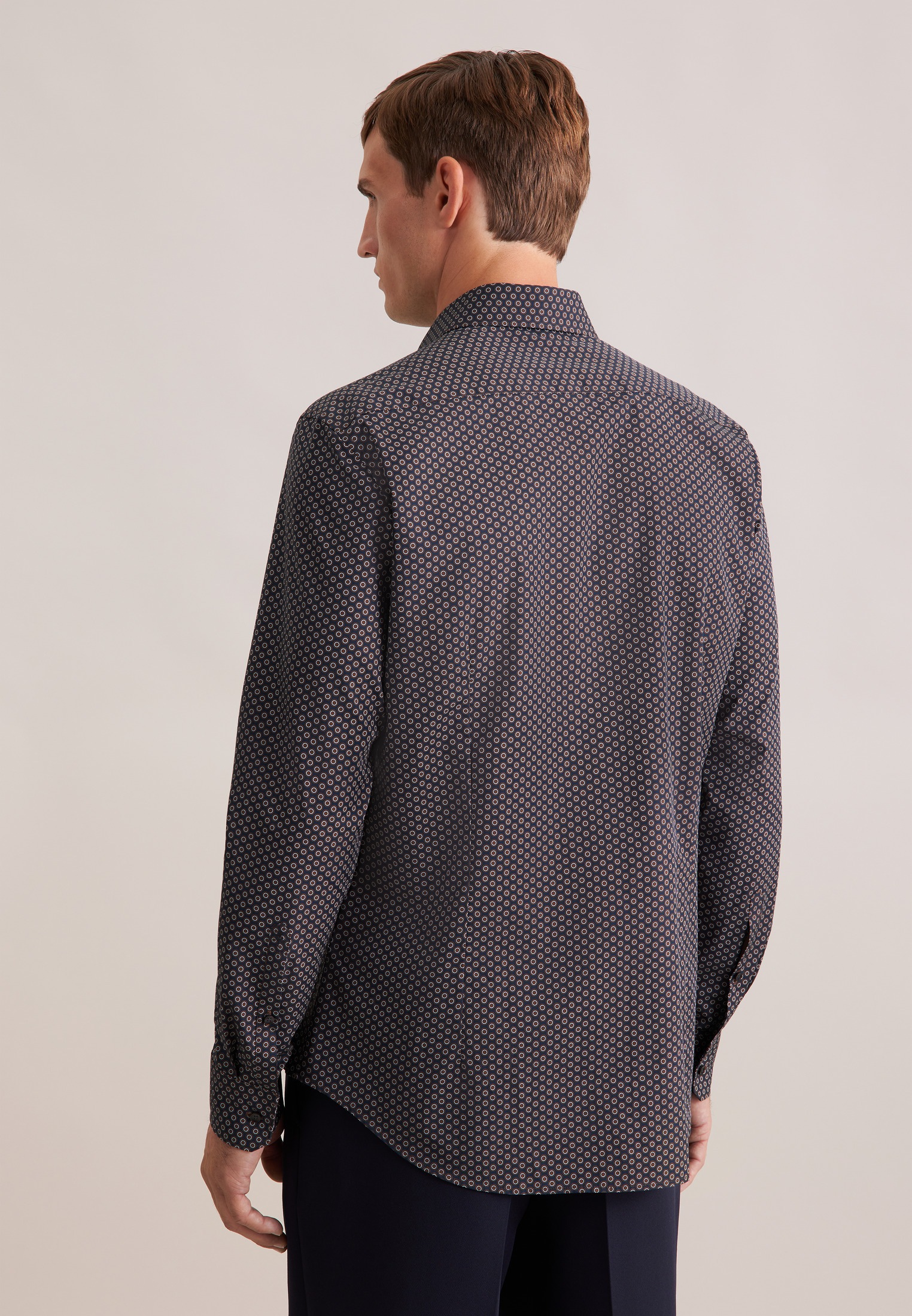 seidensticker Businesshemd »Schwarze Rose« Slim 1/1 Kentkragen Druck