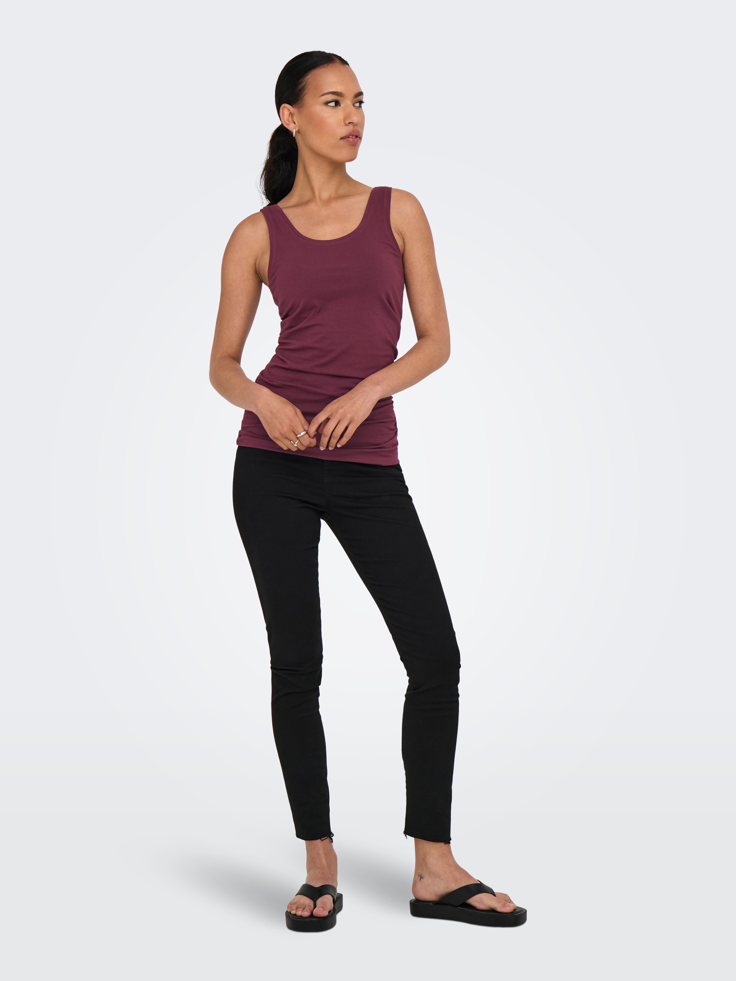 ONLY Tanktop »ONLLIVE LOVE NEW LONG TT 2PACK NOOS«, (Packung, 2er-Pack)