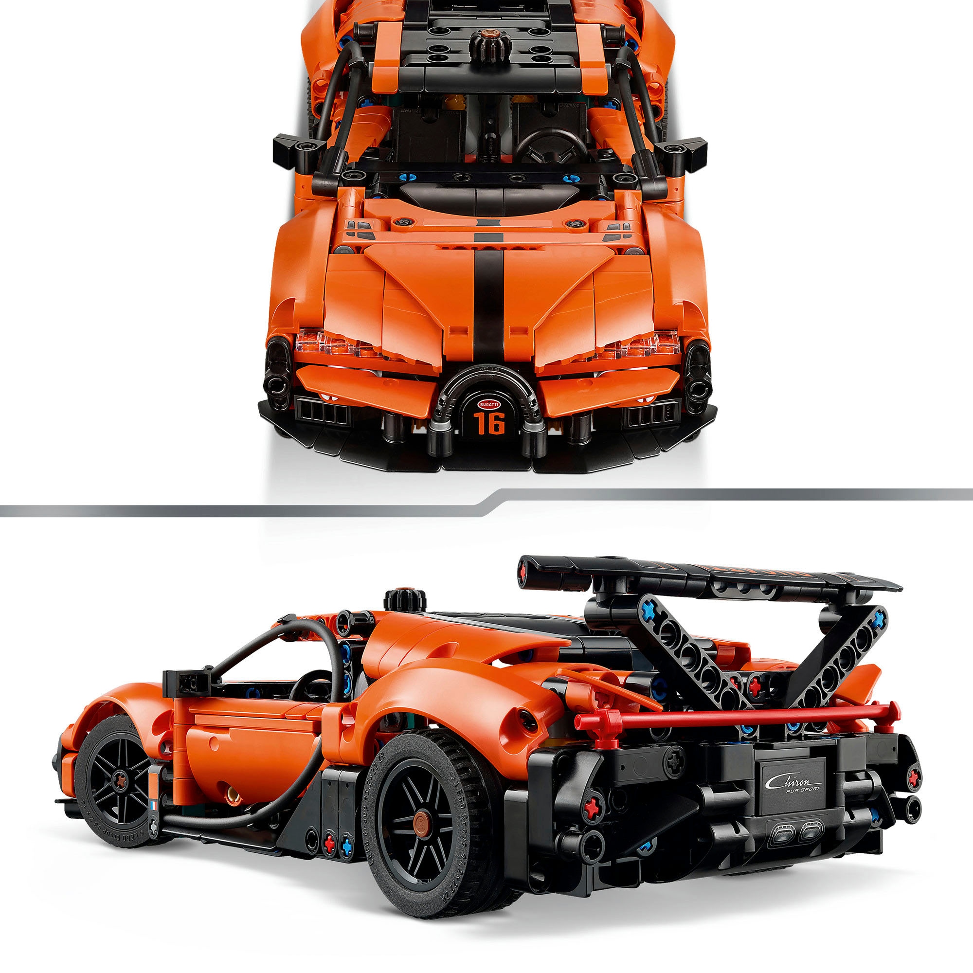 LEGO® Konstruktionsspielsteine »Bugatti Chiron Pur Sport Hypercar (42222), LEGO Technic«